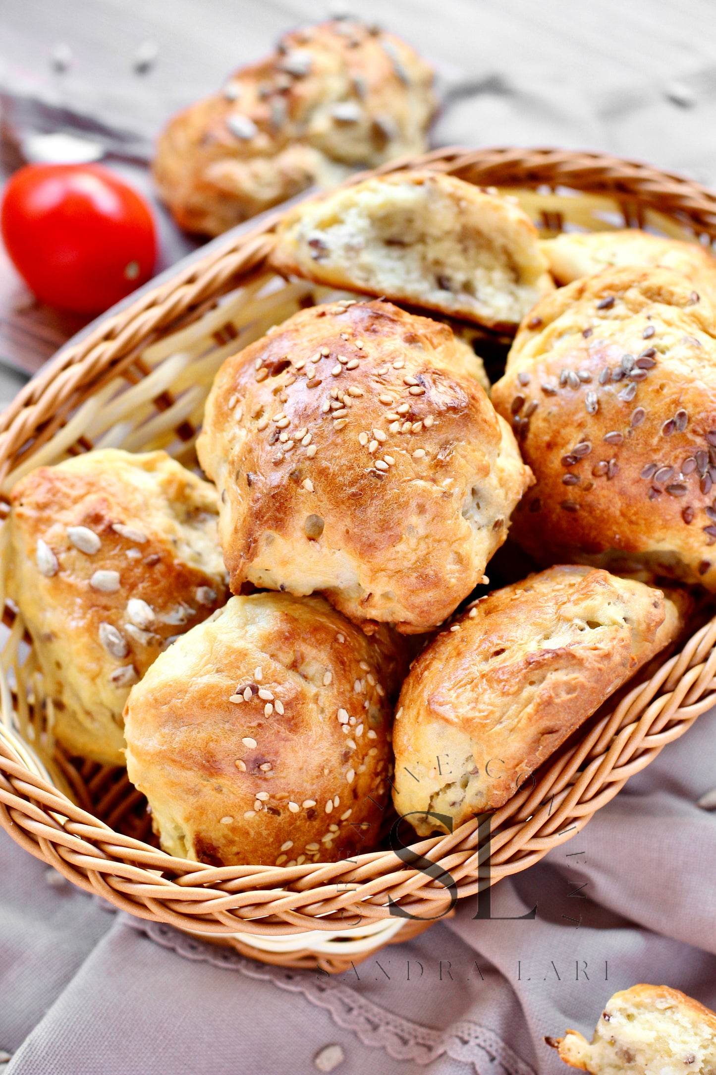 Rustic No Yeast Bread Mini Rolls - Set 3 of 4