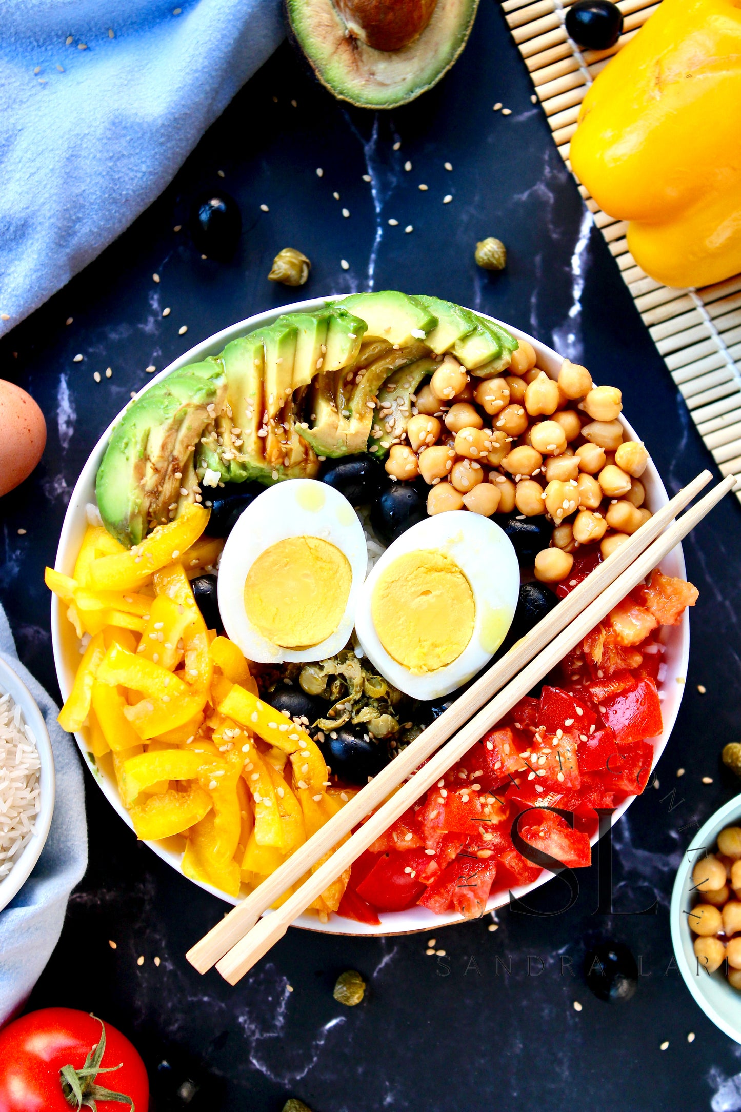 Vegetarian Mediterranean Poke Bowl - Exclusive