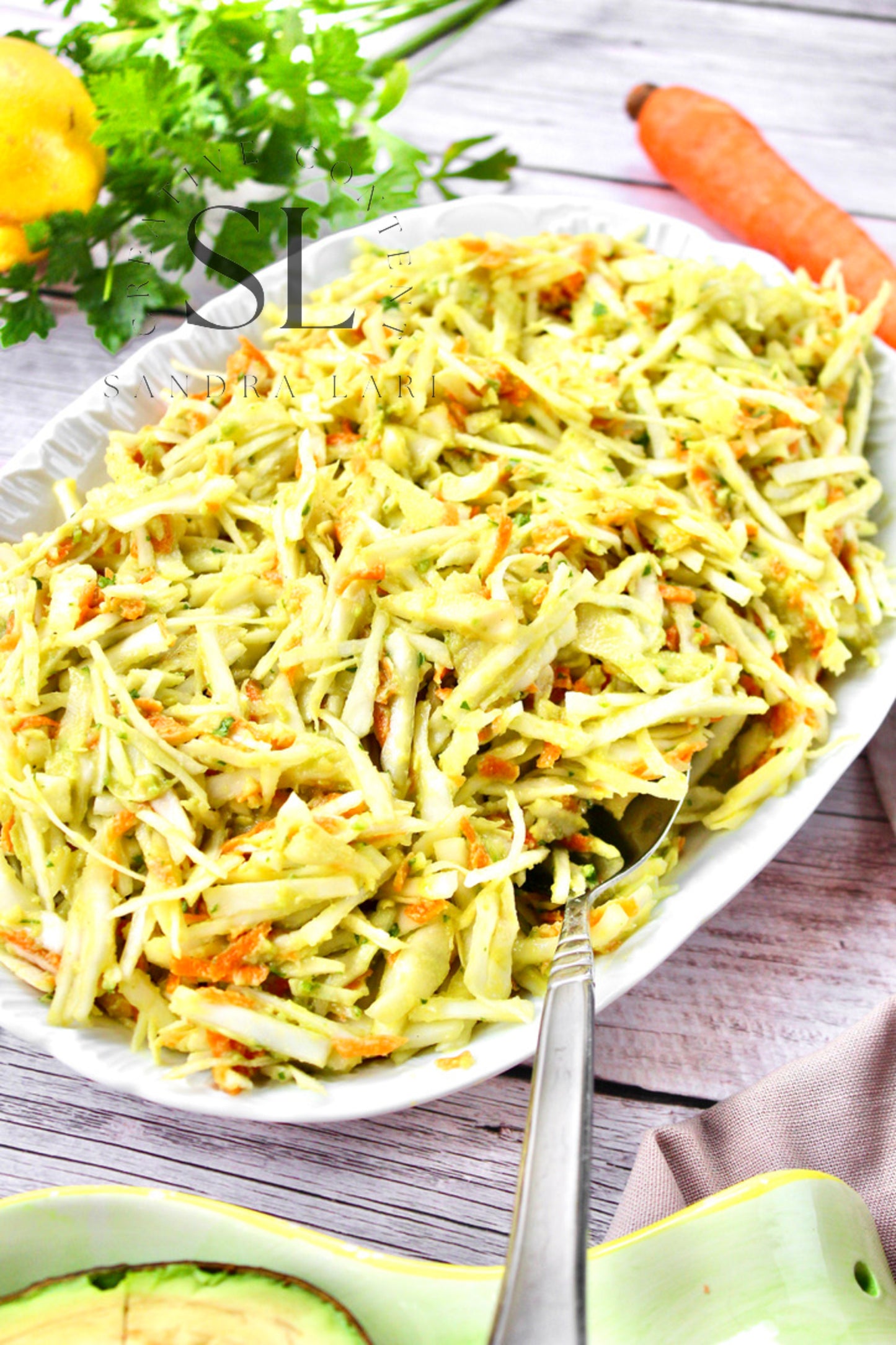 Creamy Avocado & Garlic Cabbage Salad - Exclusive