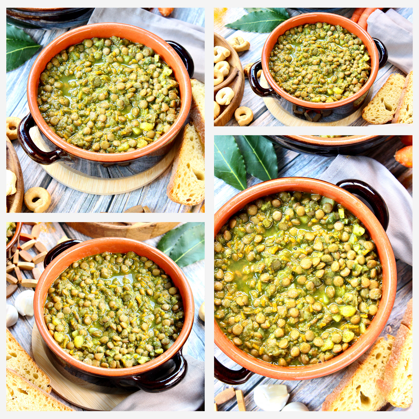Spinach Lentil Soup - Set 3 of 3