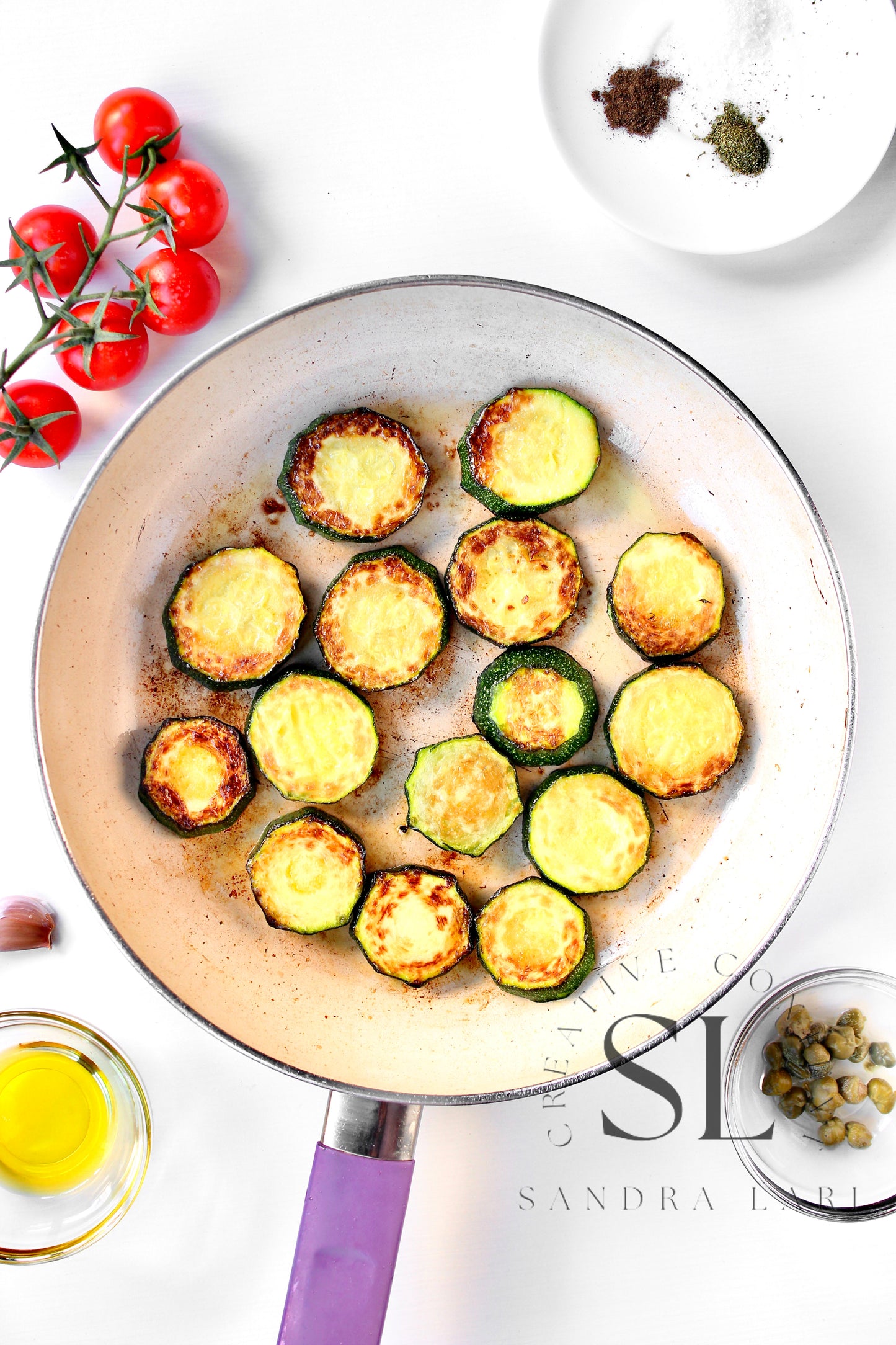 Zucchini Bites with Ricotta Cheese & Tomatoes - Set 2 of 3