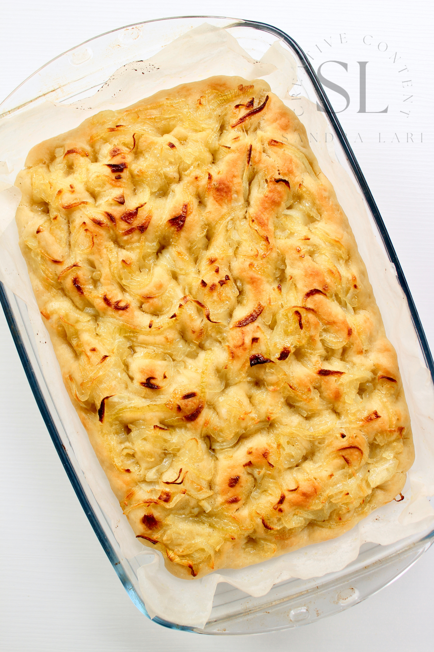 Easy Sourdough Focaccia with Caramelized Onions Set 1 of 3