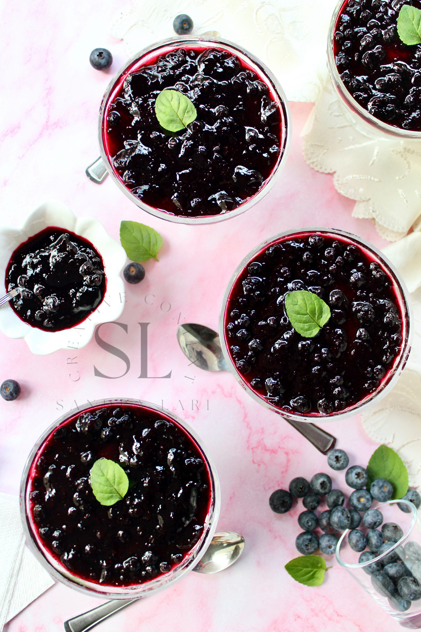 Healthy Blueberry Pudding Dessert - Exclusive