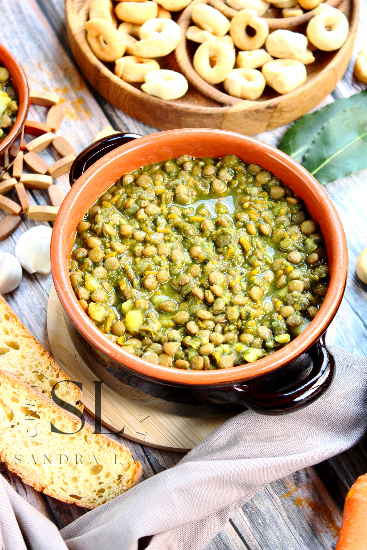 Spinach Lentil Soup - Set 3 of 3