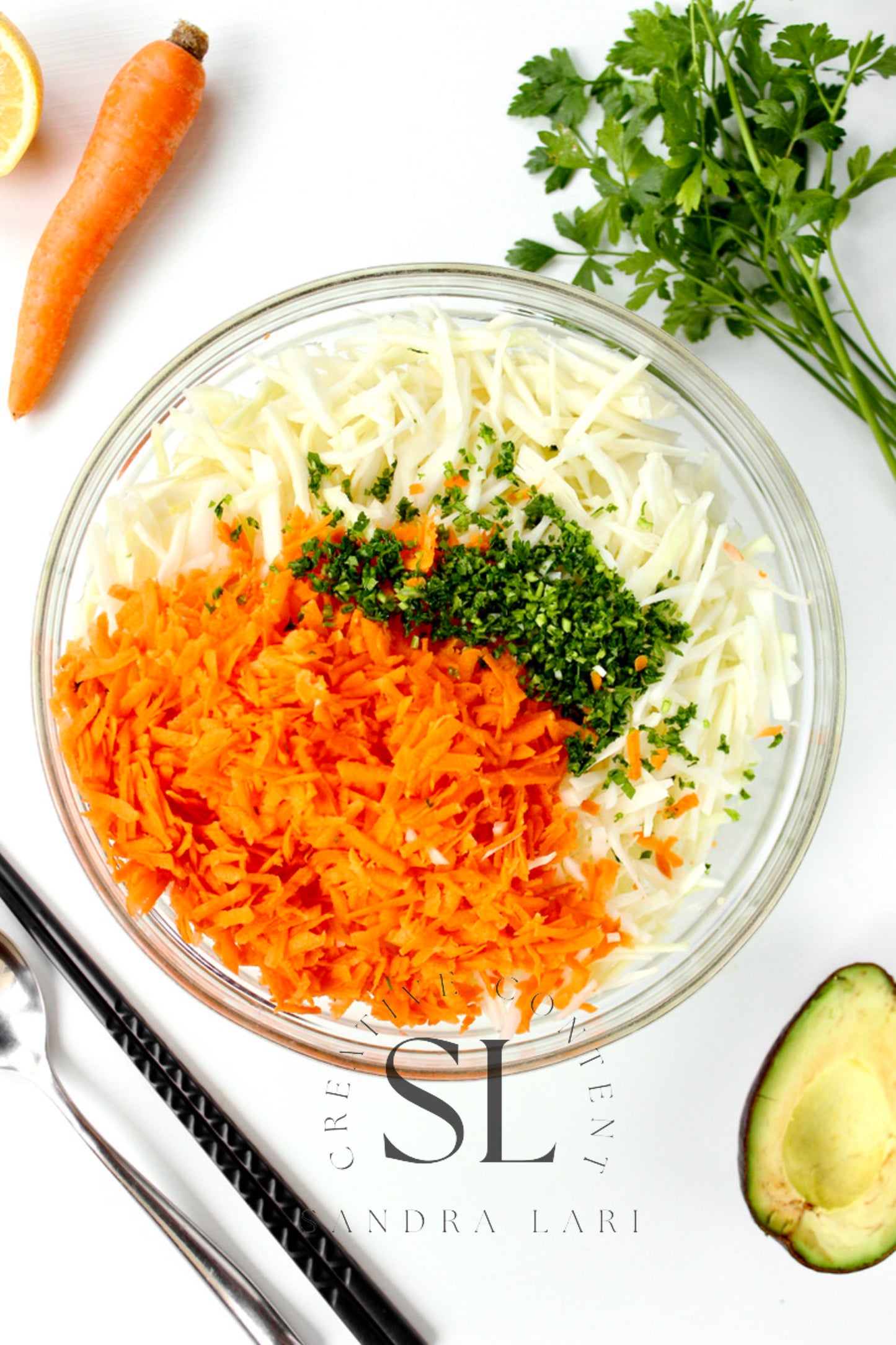 Creamy Avocado & Garlic Coleslaw - Set 3 of 4