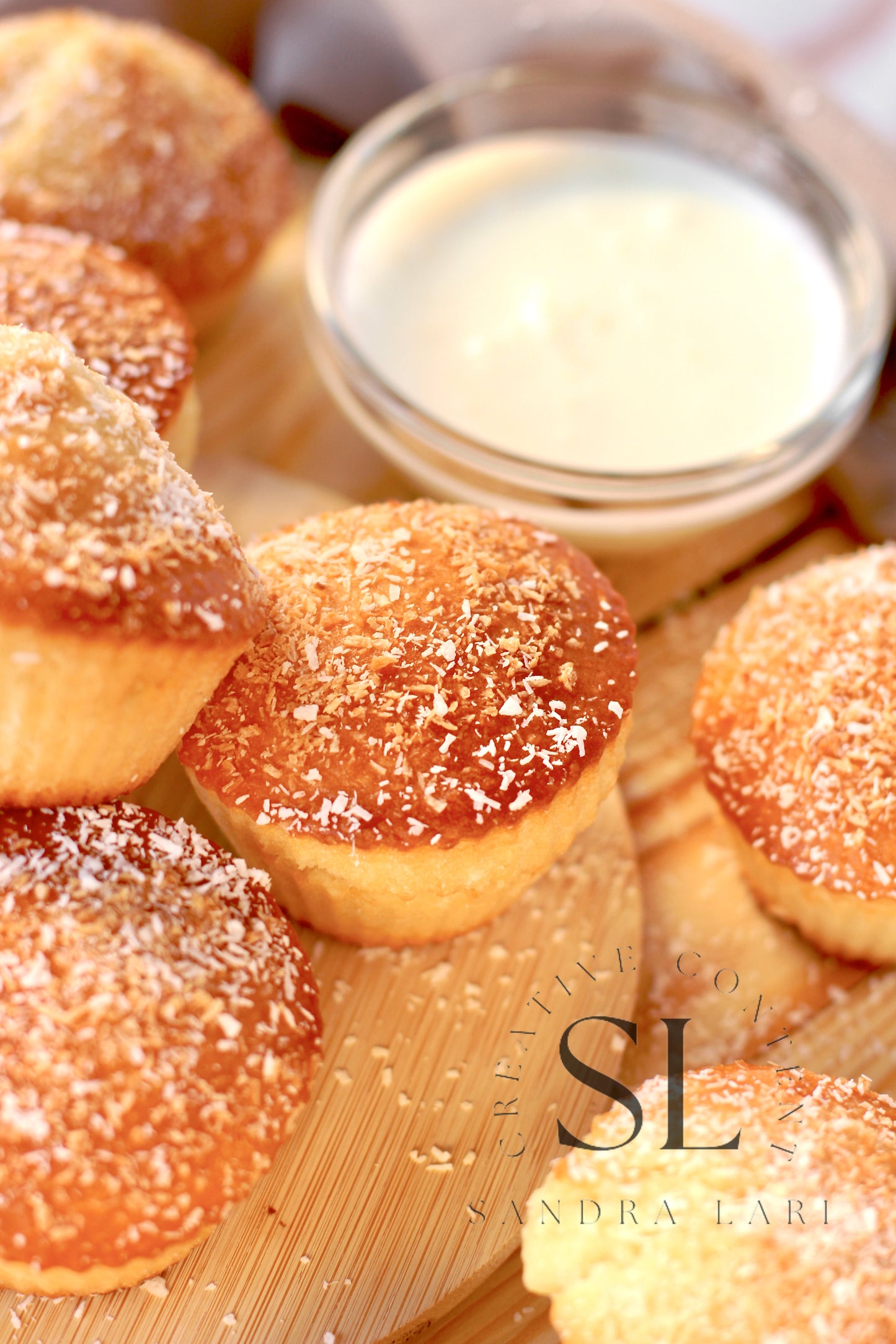 Eggless Coconut Muffins (No Yeast) - Set 4 of 4