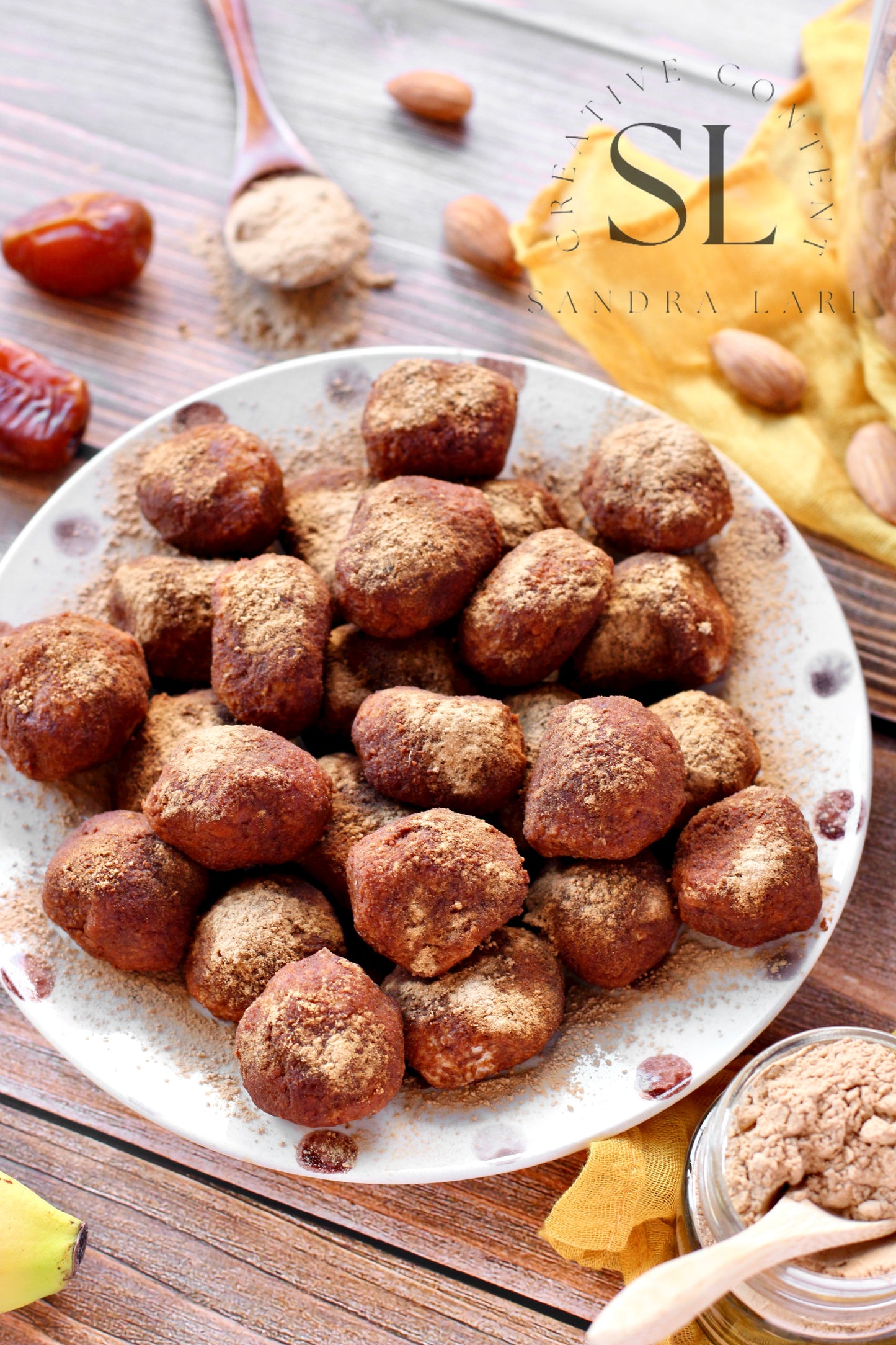 Raw Vegan Truffles Snack - Set 3 of 4