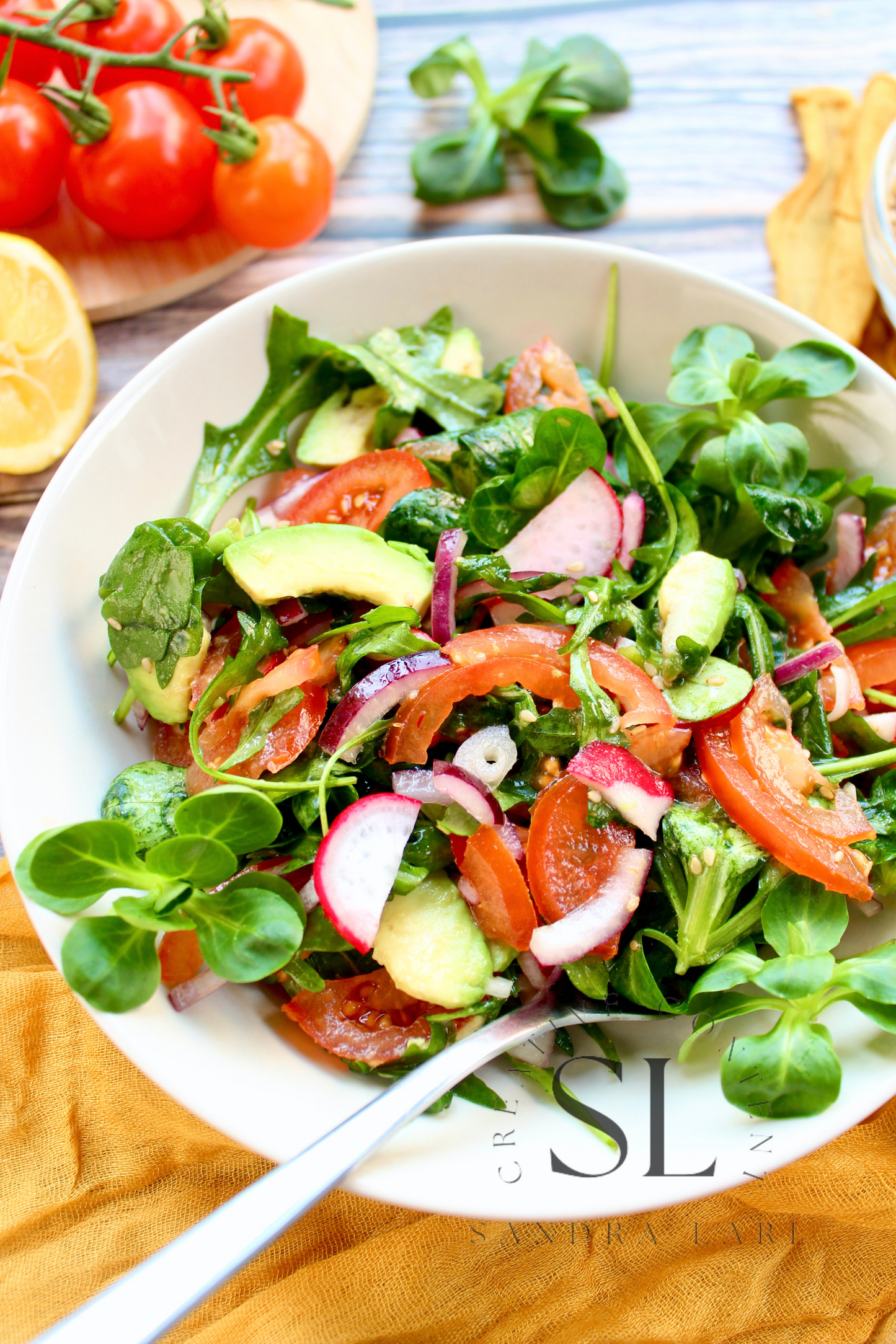 Spring Arugula & Avocado Salad - Set 1 of 3