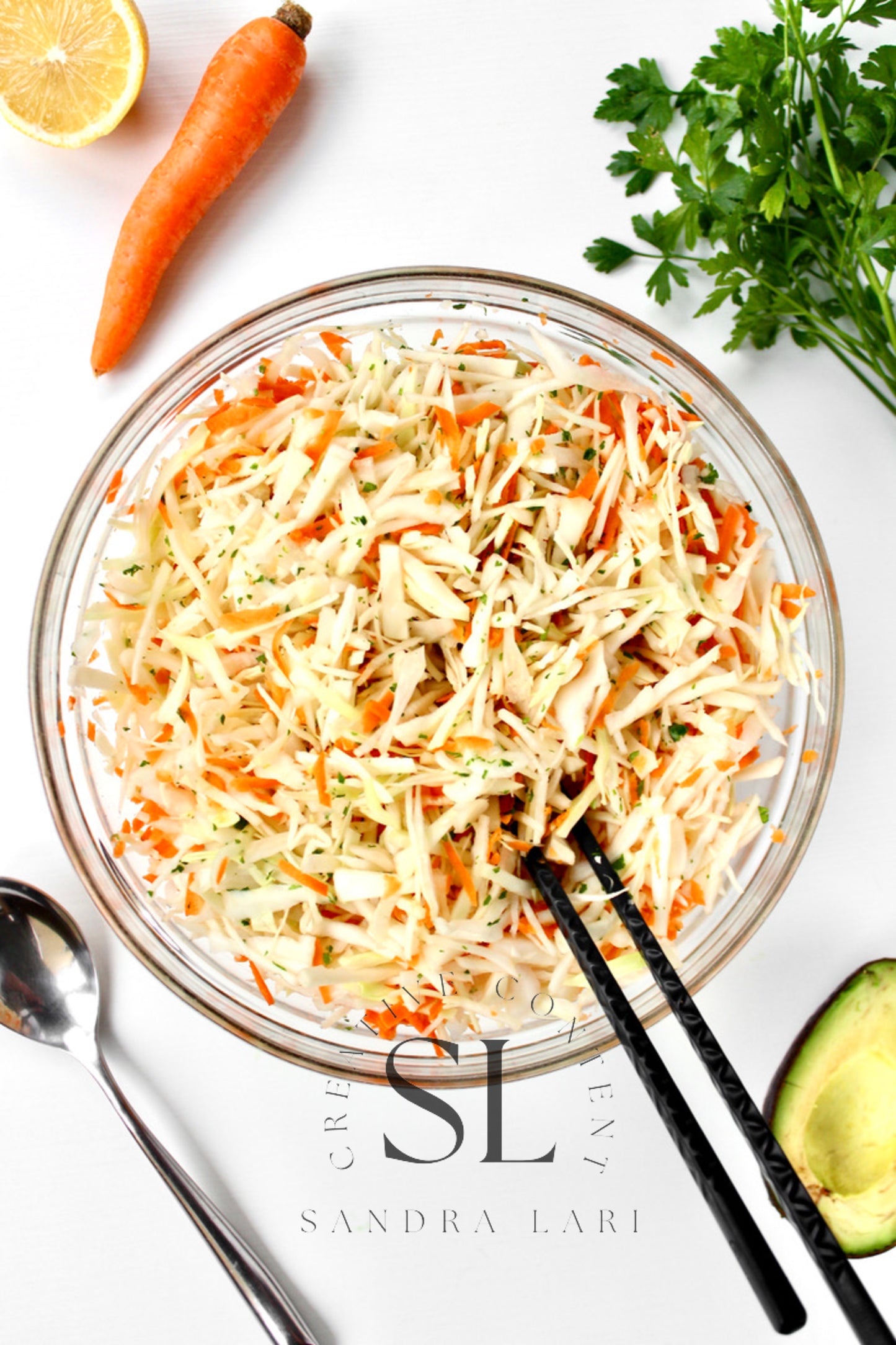 Creamy Avocado & Garlic Coleslaw - Set 4 of 4