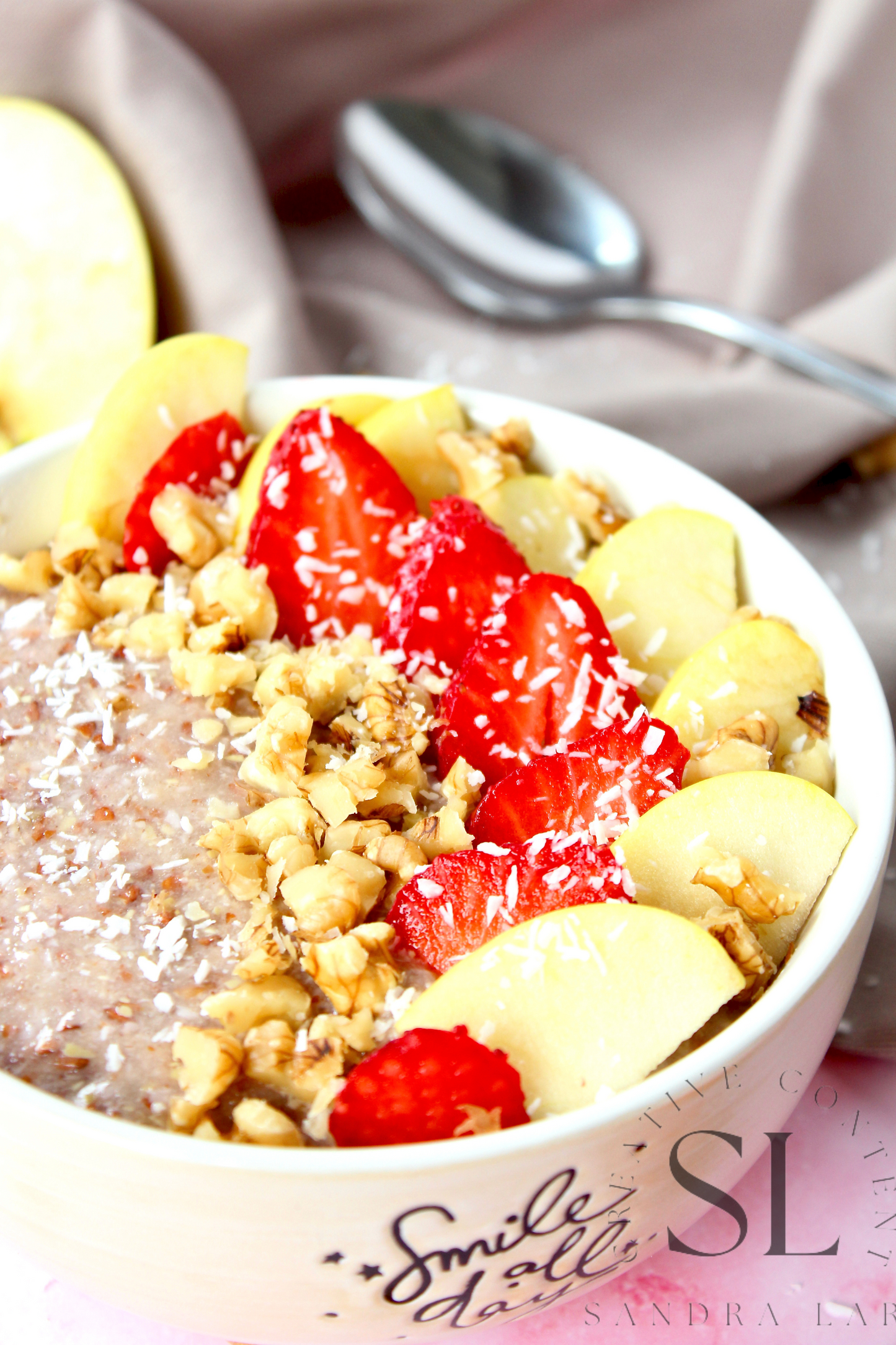 Overnight Healthy Raw Flaxseed Porridge - Set 4 of 4