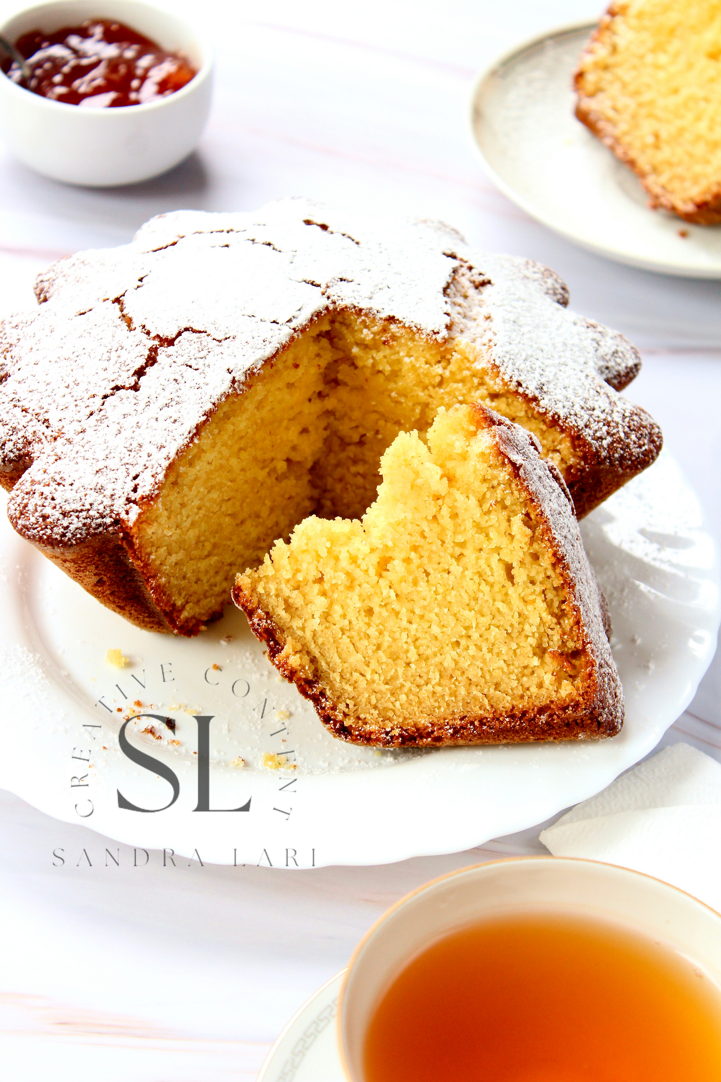 Healthy Eggless Semolina Cake Set 2 of 2