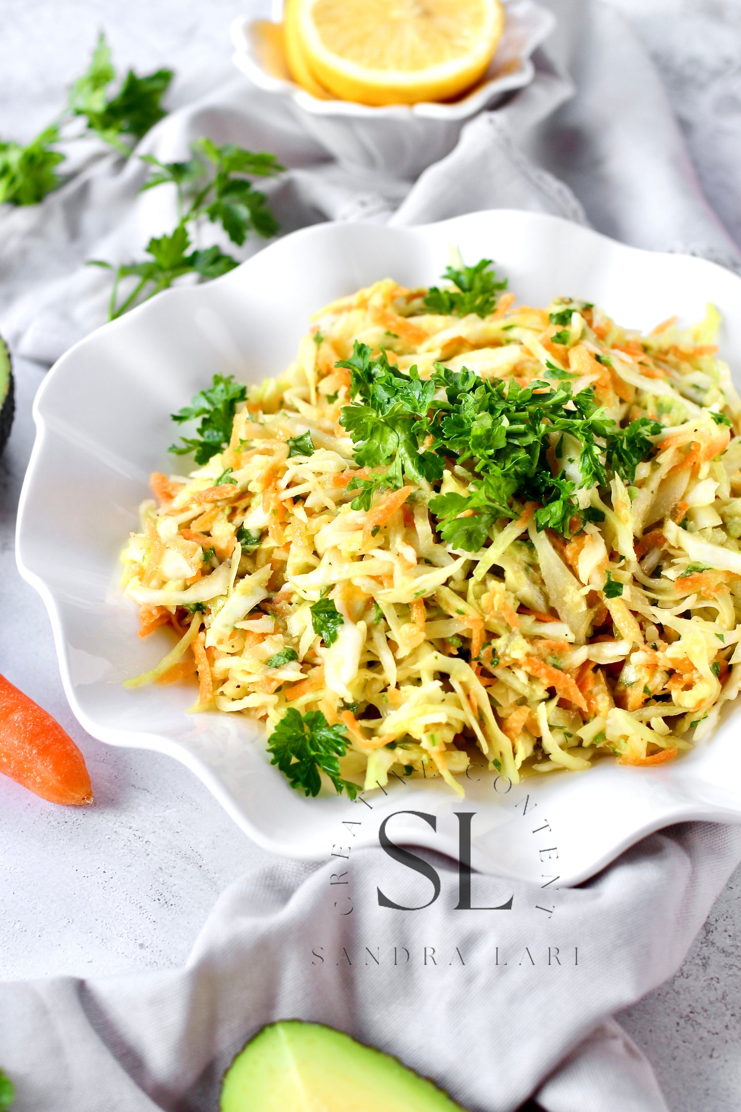 Creamy Avocado & Garlic Coleslaw - Set 3 of 4