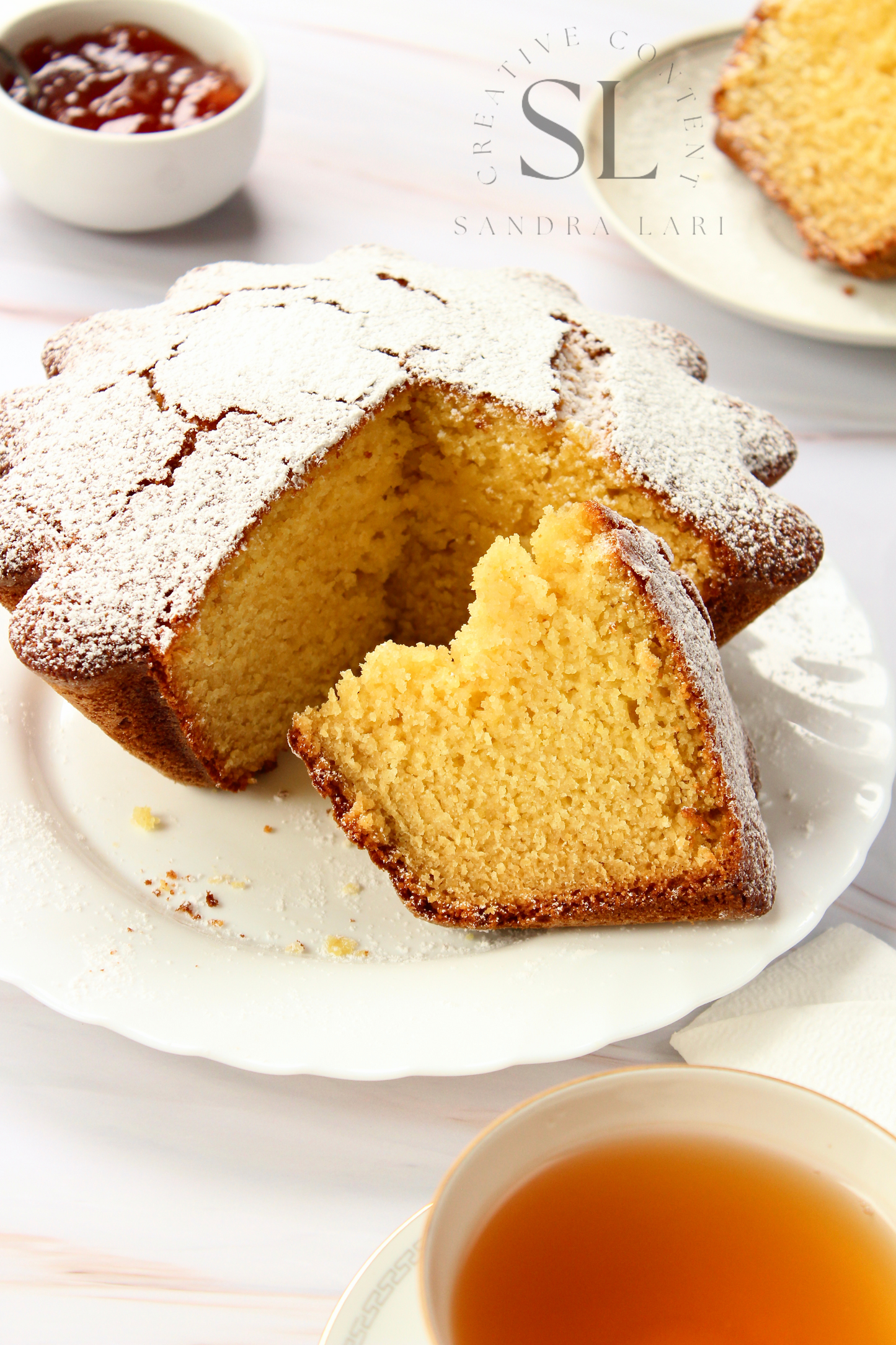 Healthy Eggless Semolina Cake Set 2 of 2