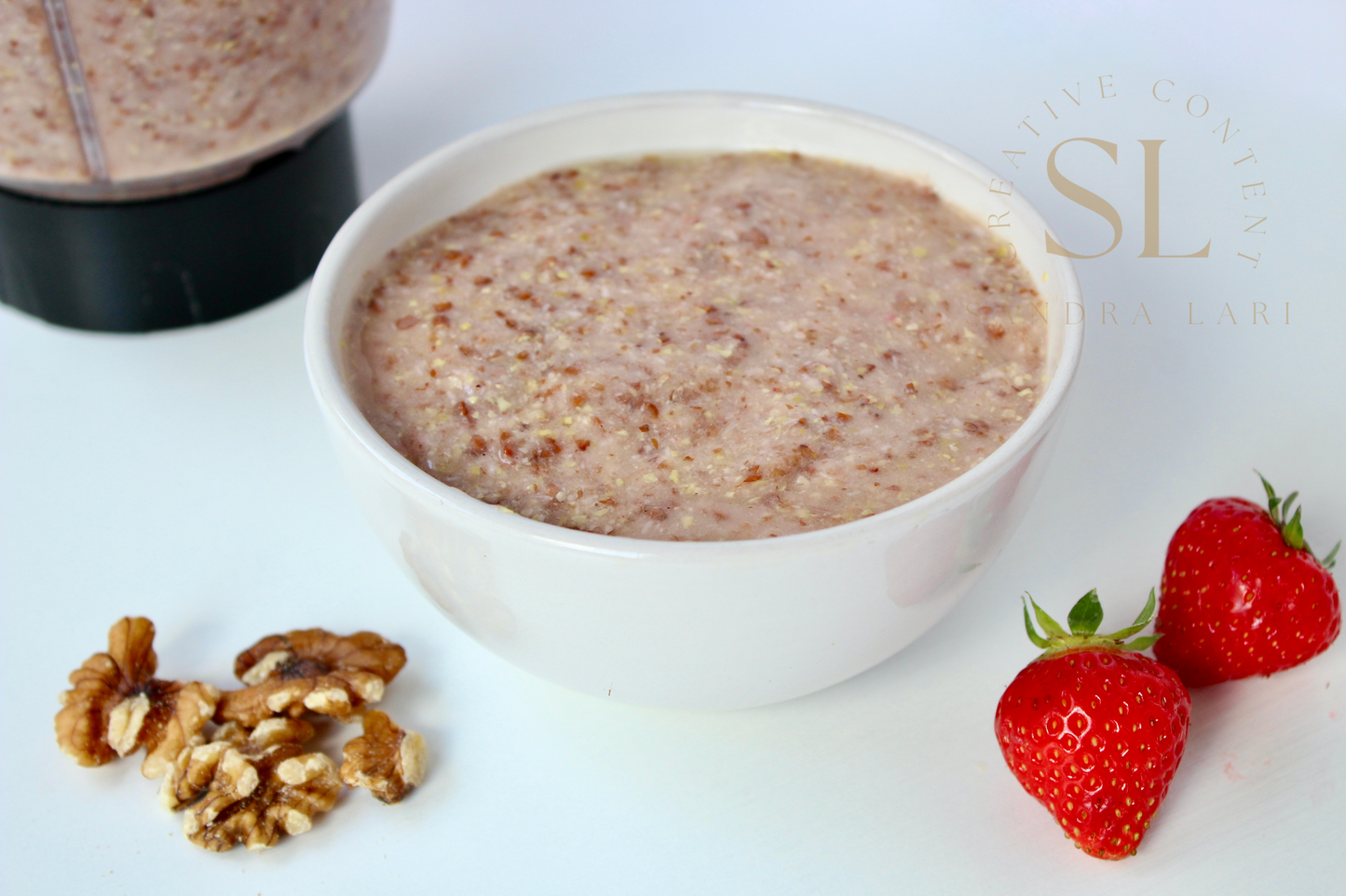 Overnight Healthy Raw Flaxseed Porridge - Set 1 of 4