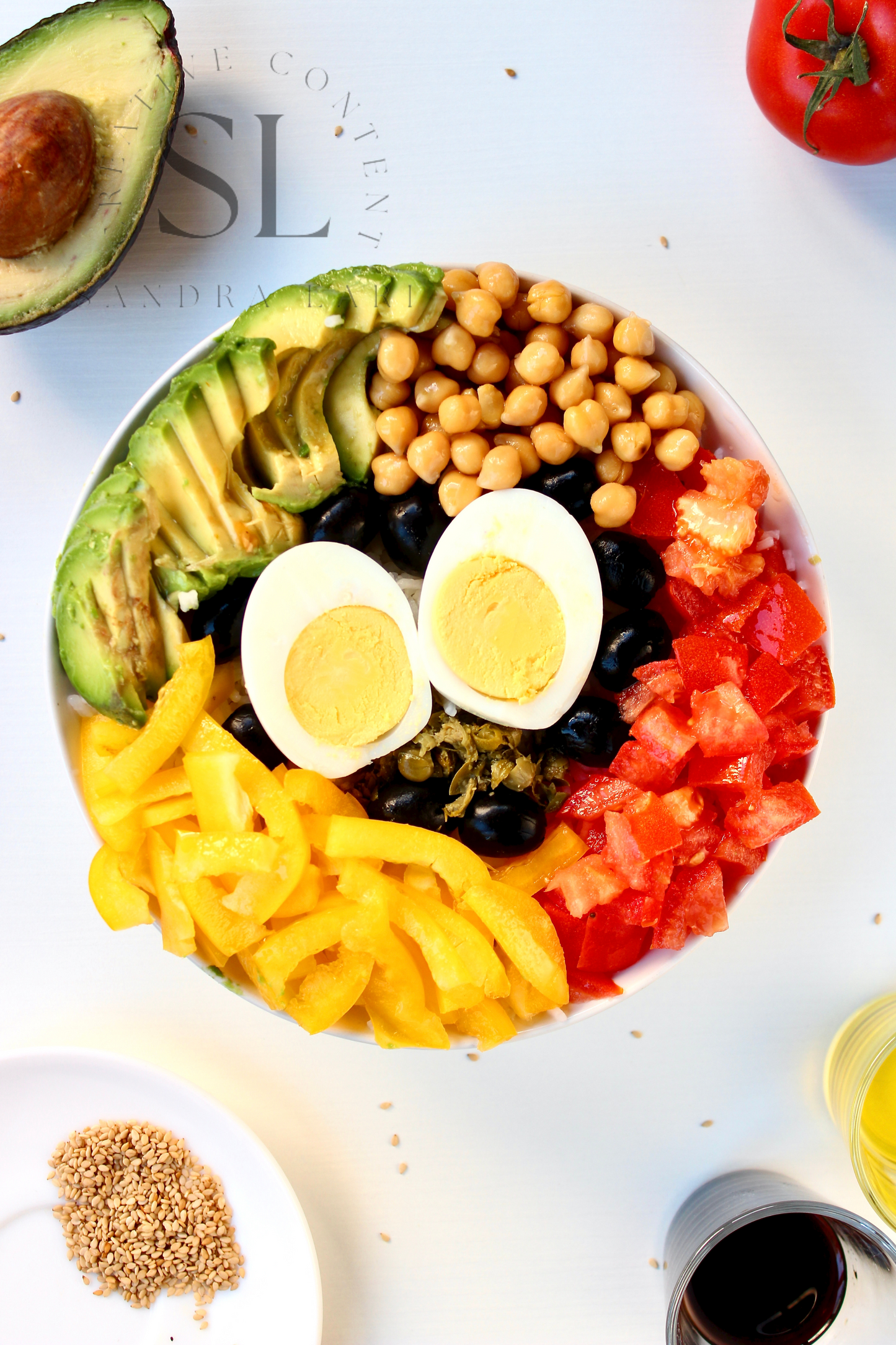 Vegetarian Mediterranean Poke Bowl - Exclusive