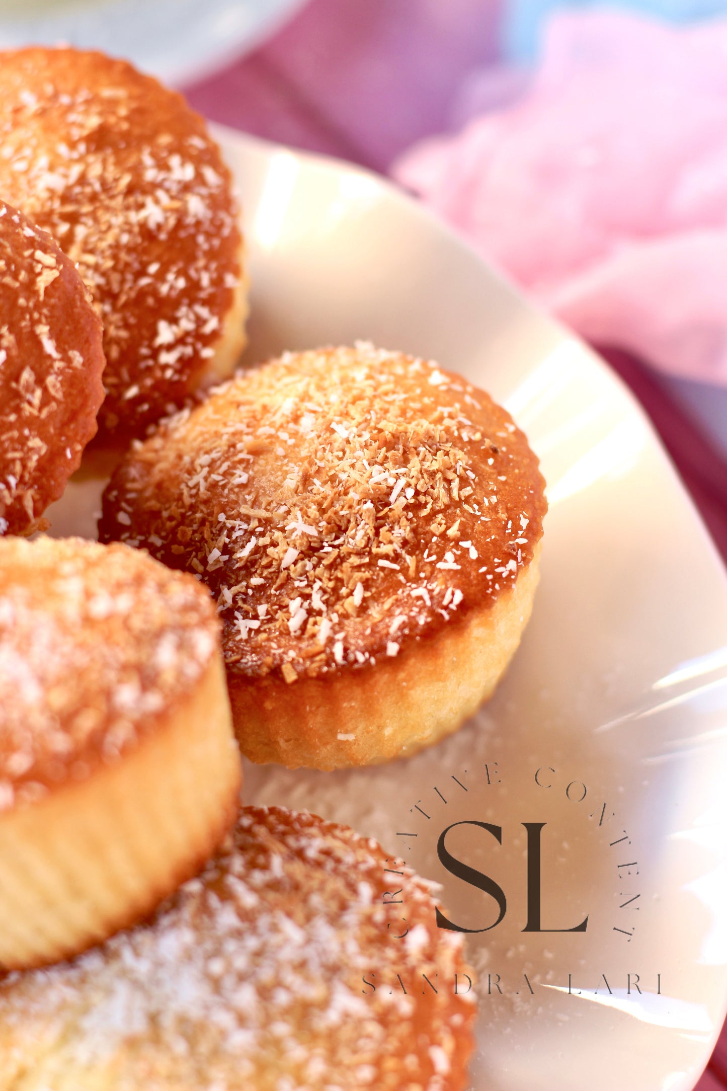 Eggless Coconut Muffins (No Yeast) - Set 3 of 4