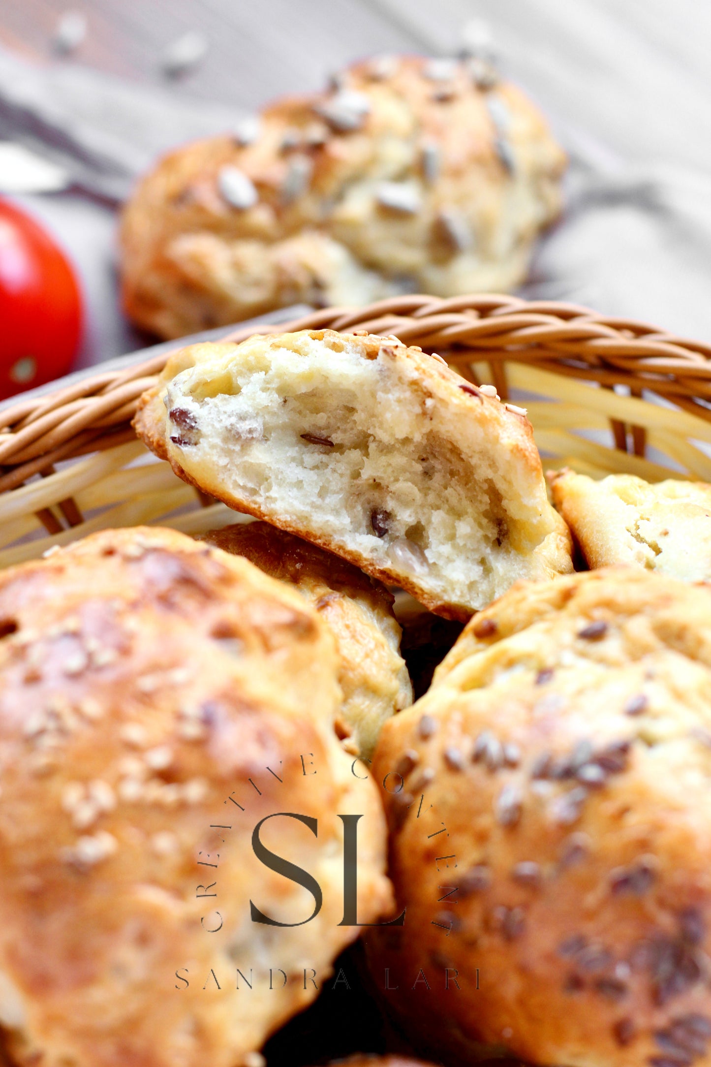 Rustic No Yeast Bread Mini Rolls - Set 3 of 4