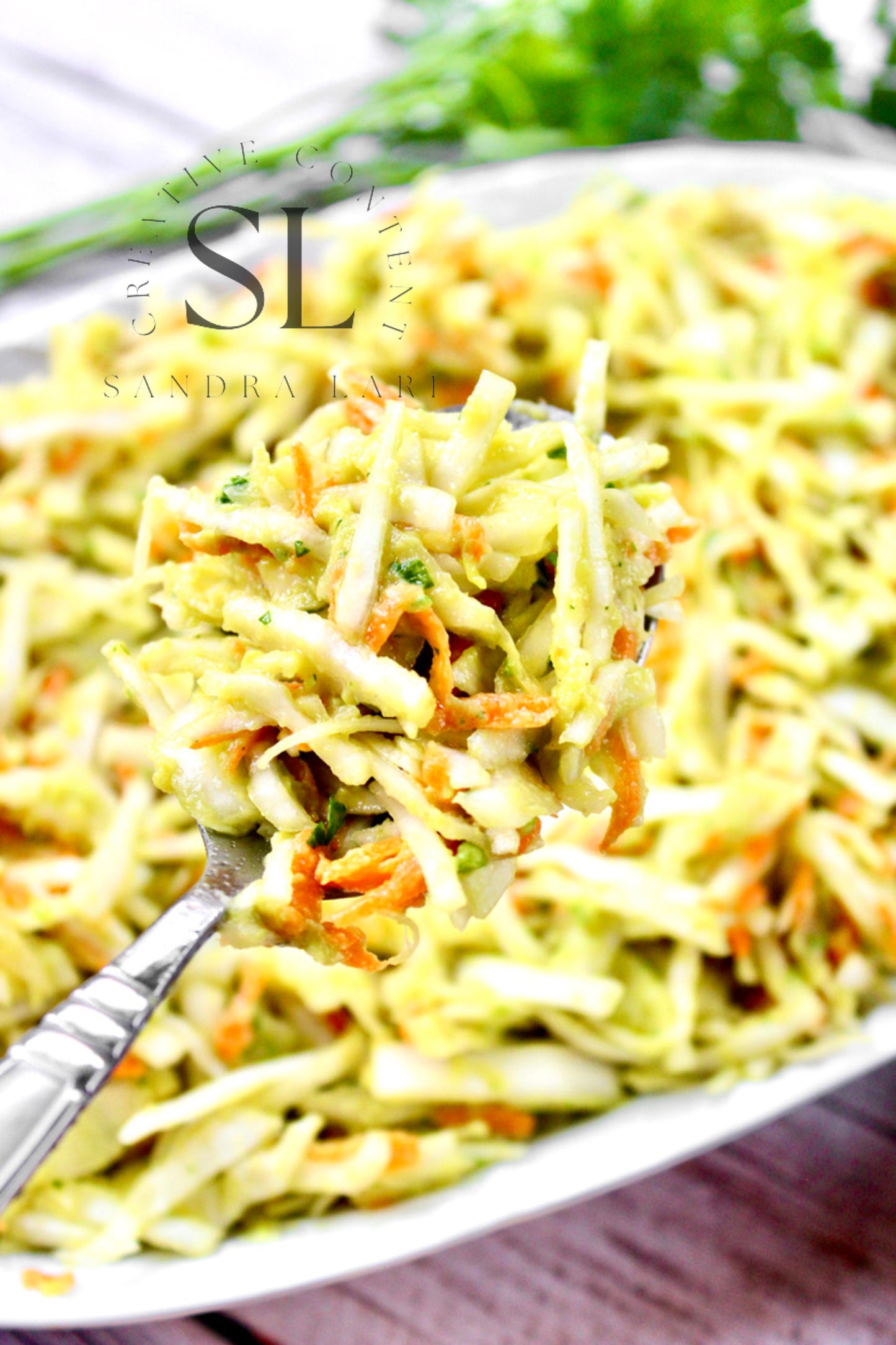 Creamy Avocado & Garlic Cabbage Salad - Exclusive