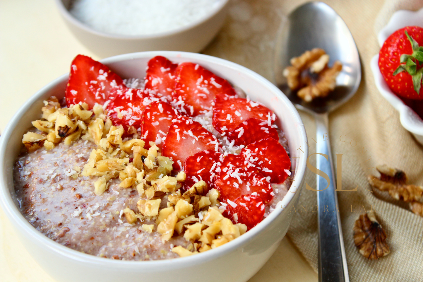 Overnight Healthy Raw Flaxseed Porridge - Set 1 of 4