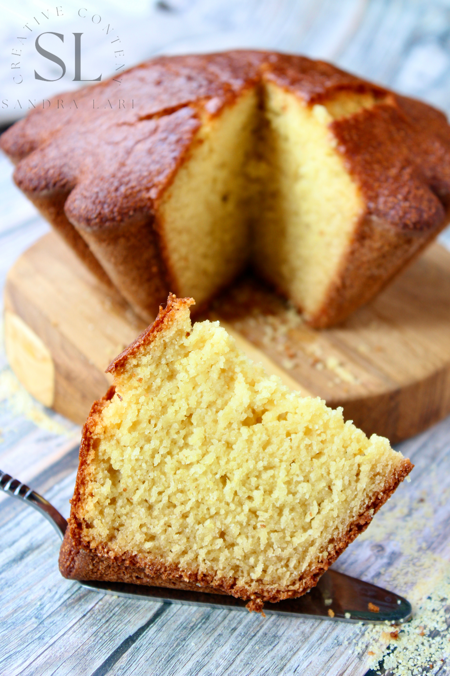 Healthy Eggless Semolina Cake Set 1 of 2