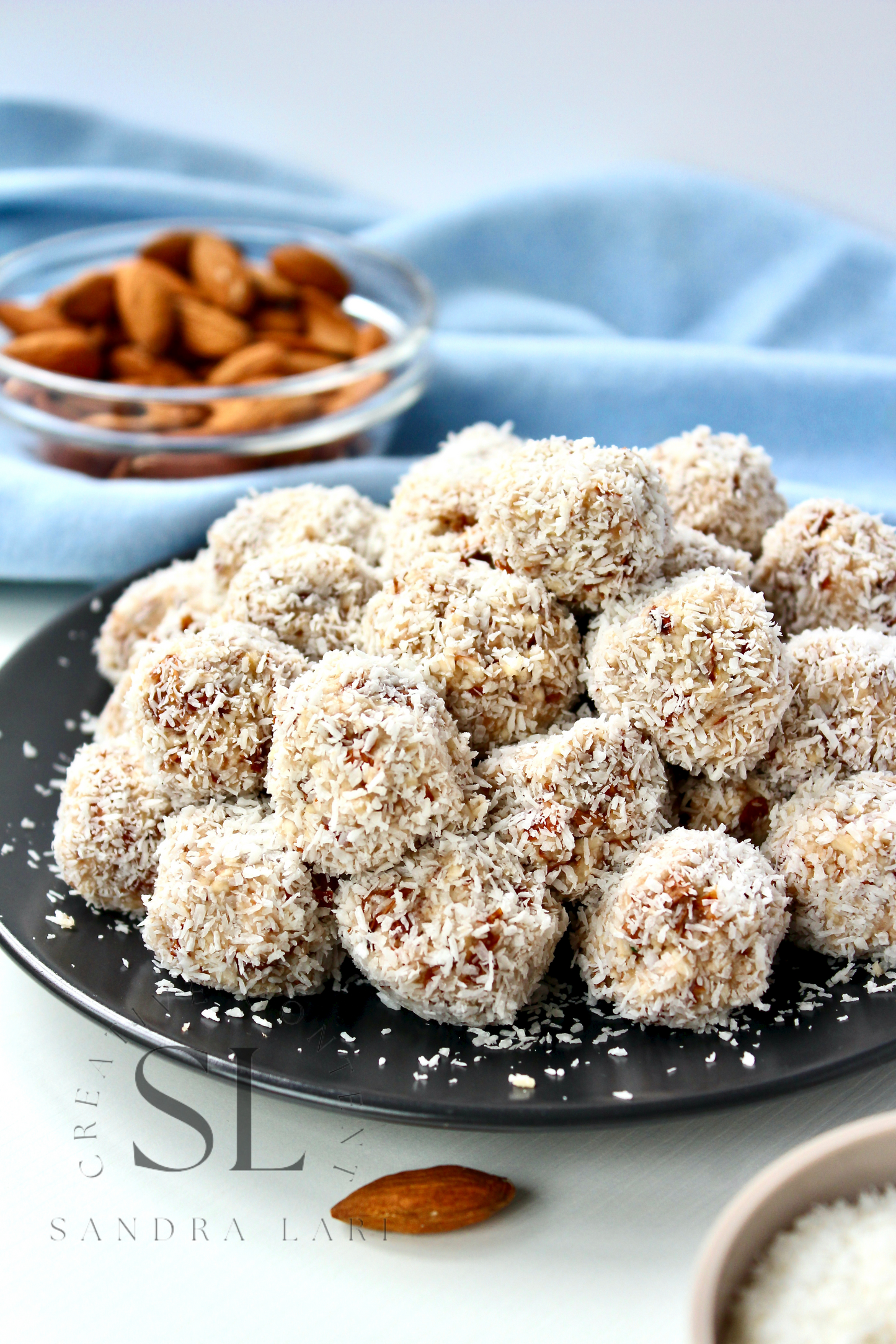 Healthy Raw Coconut Almond Bites - Set 2 of 3