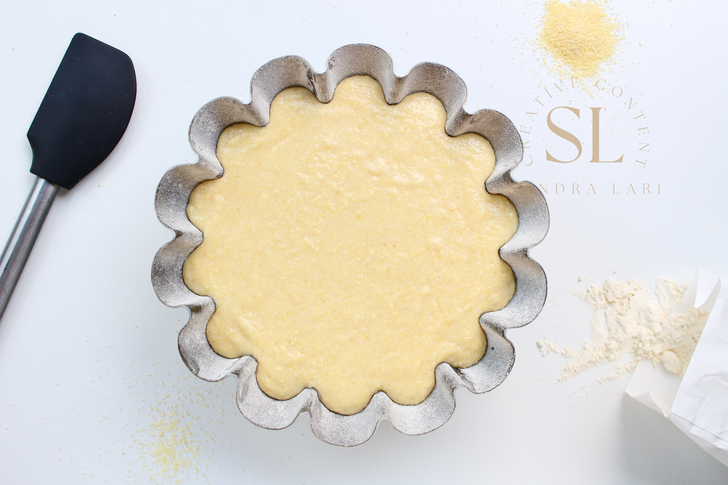 Healthy Eggless Semolina Cake Set 1 of 2