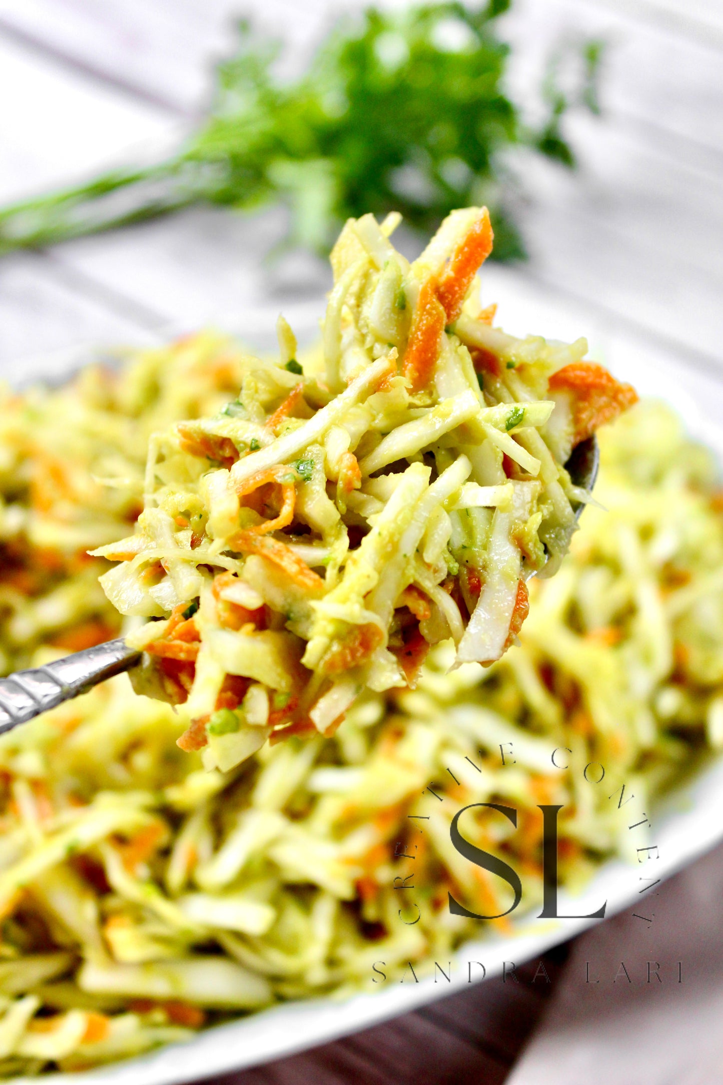 Creamy Avocado & Garlic Coleslaw - Set 1 of 4