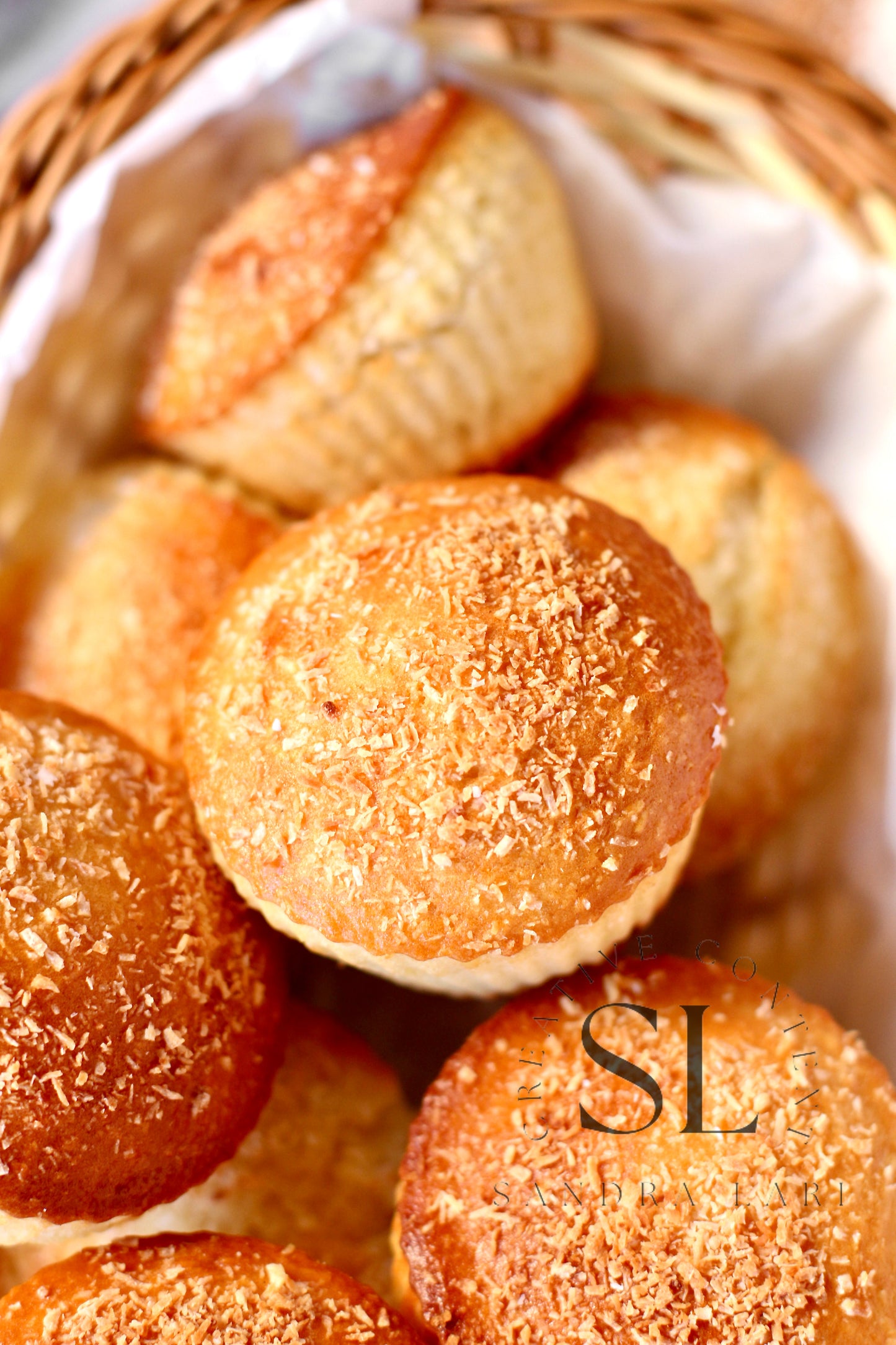 Eggless Coconut Muffins (No Yeast) - Set 1 of 4