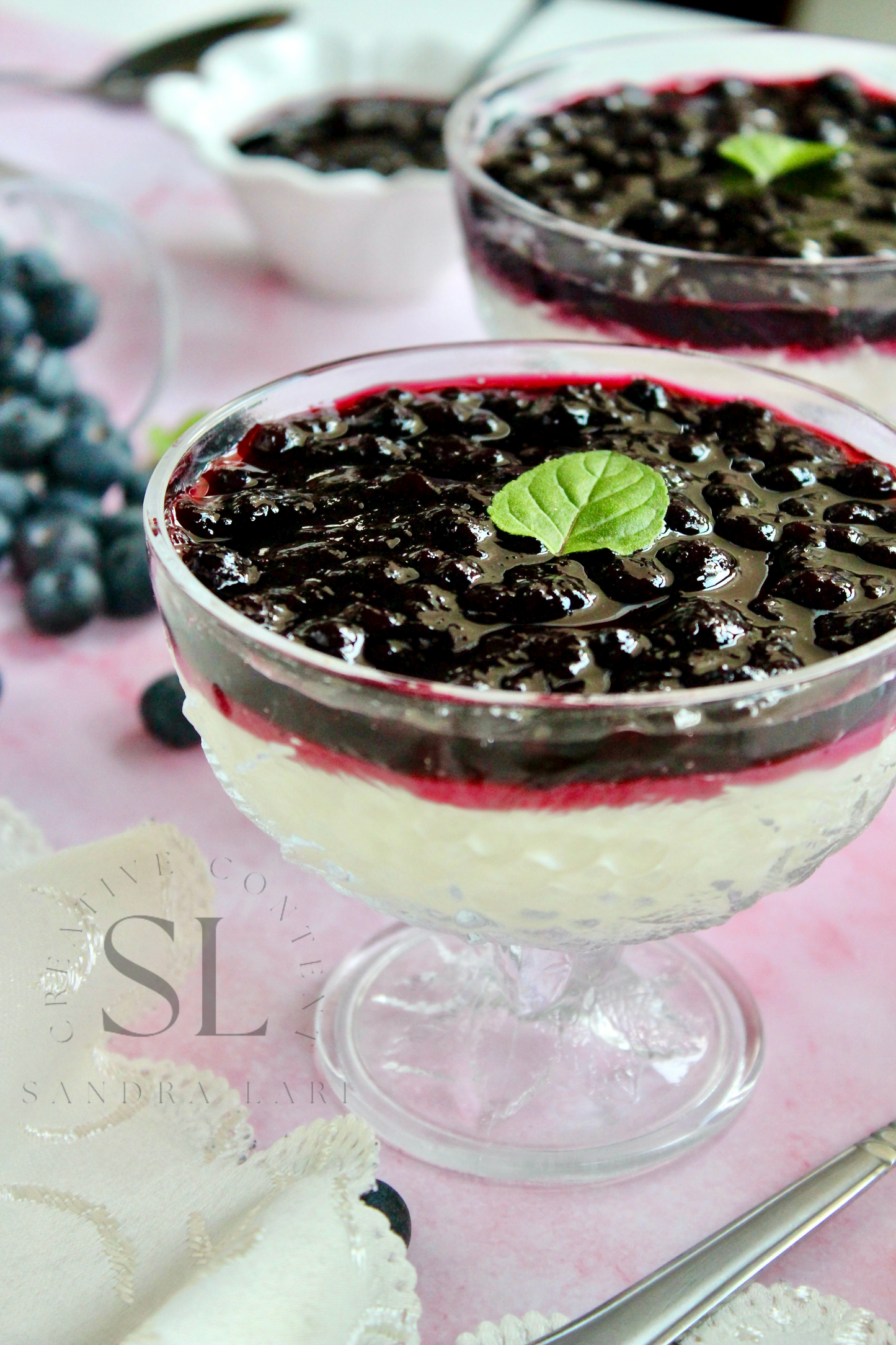 Healthy Blueberry Pudding Dessert - Exclusive