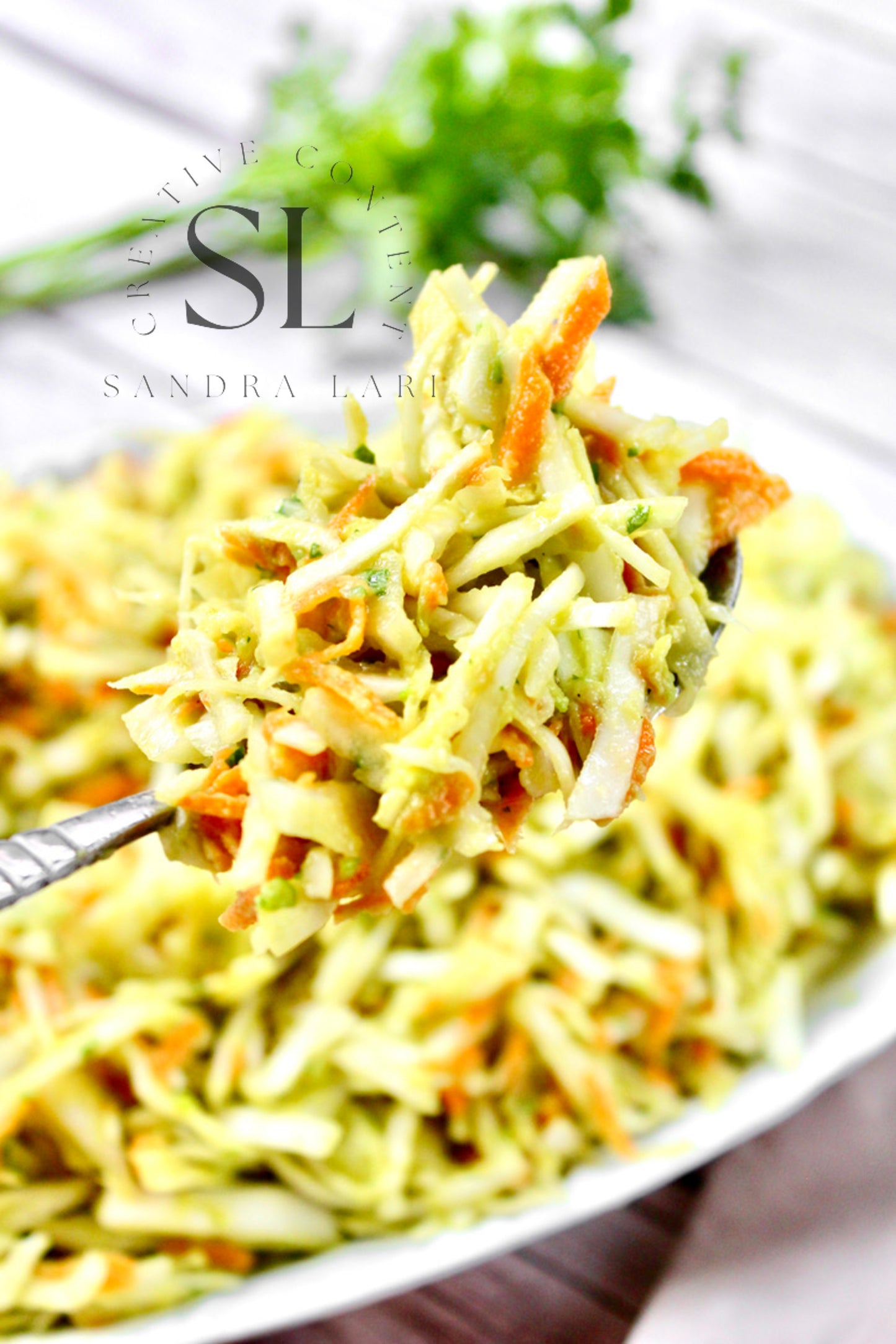 Creamy Avocado & Garlic Cabbage Salad - Exclusive