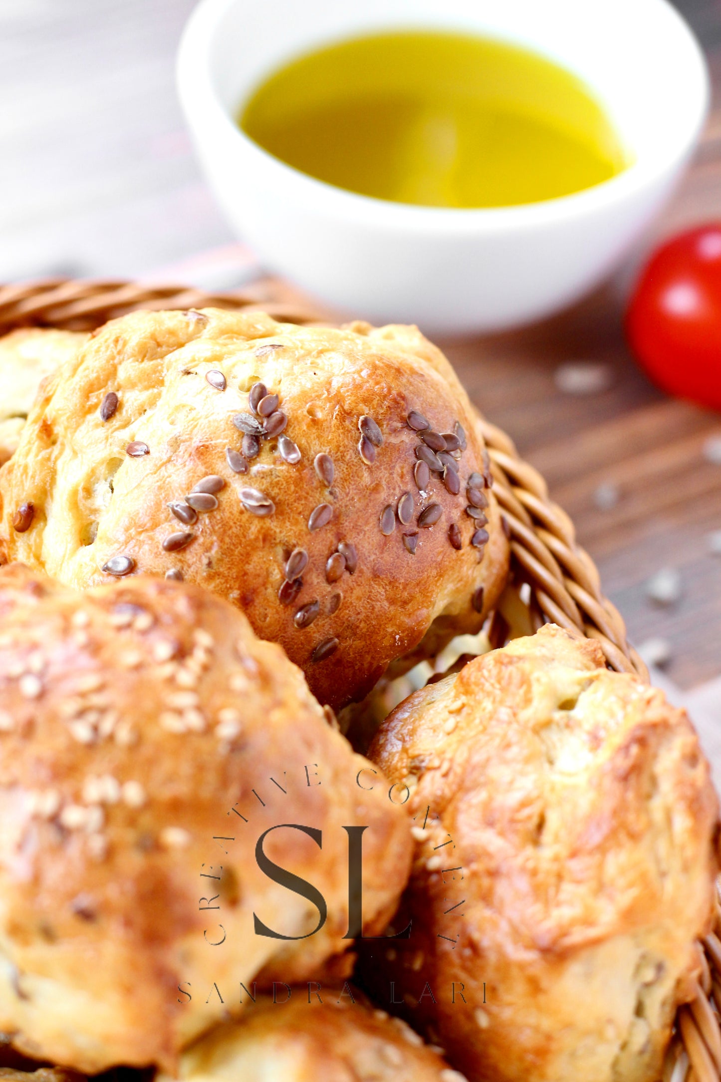 Rustic No Yeast Bread Mini Rolls - Set 3 of 4