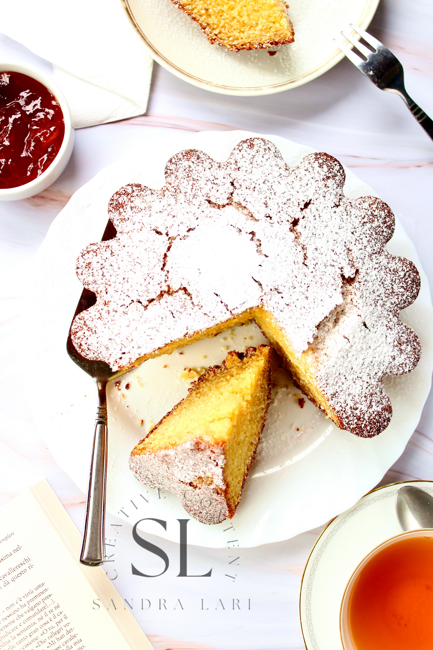 Healthy Eggless Semolina Cake Set 2 of 2