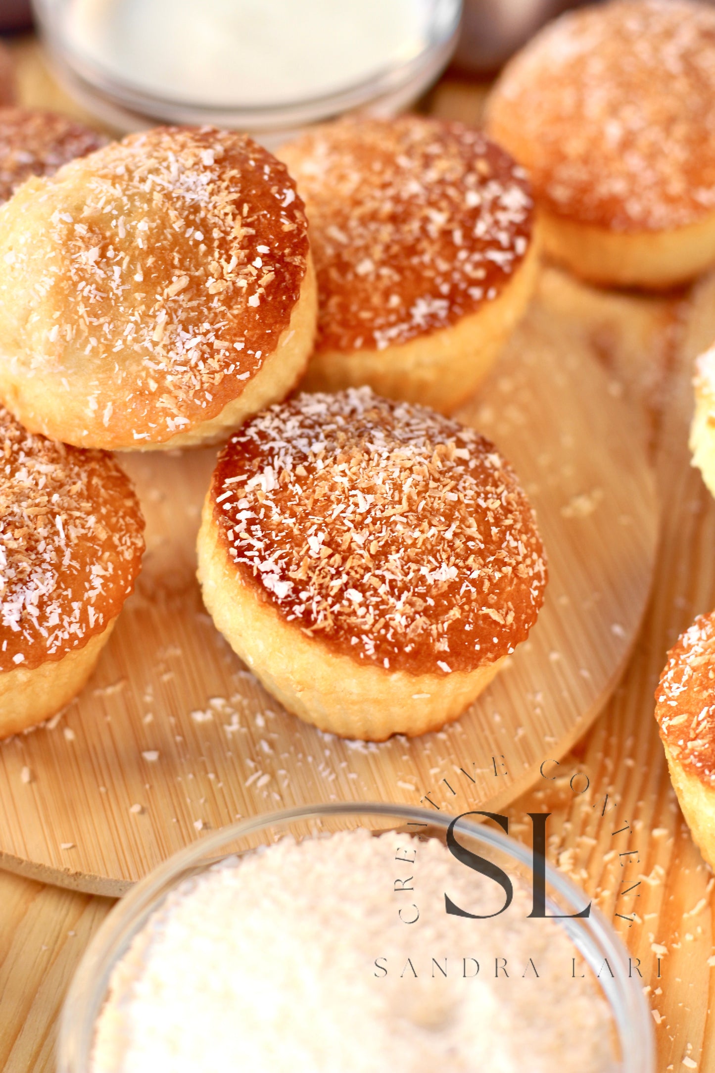 Eggless Coconut Muffins (No Yeast) - Set 4 of 4