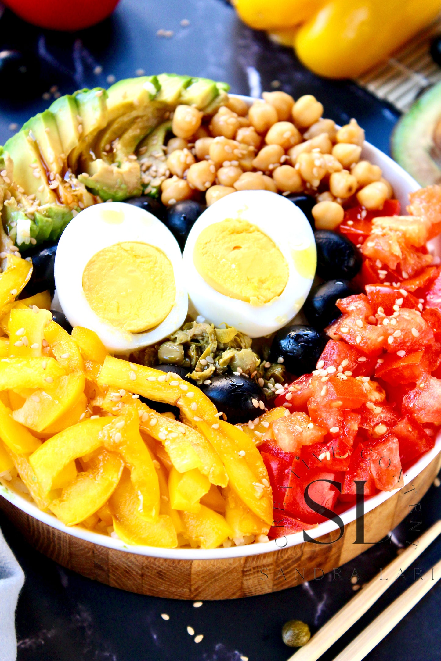 Vegetarian Mediterranean Poke Bowl - Exclusive