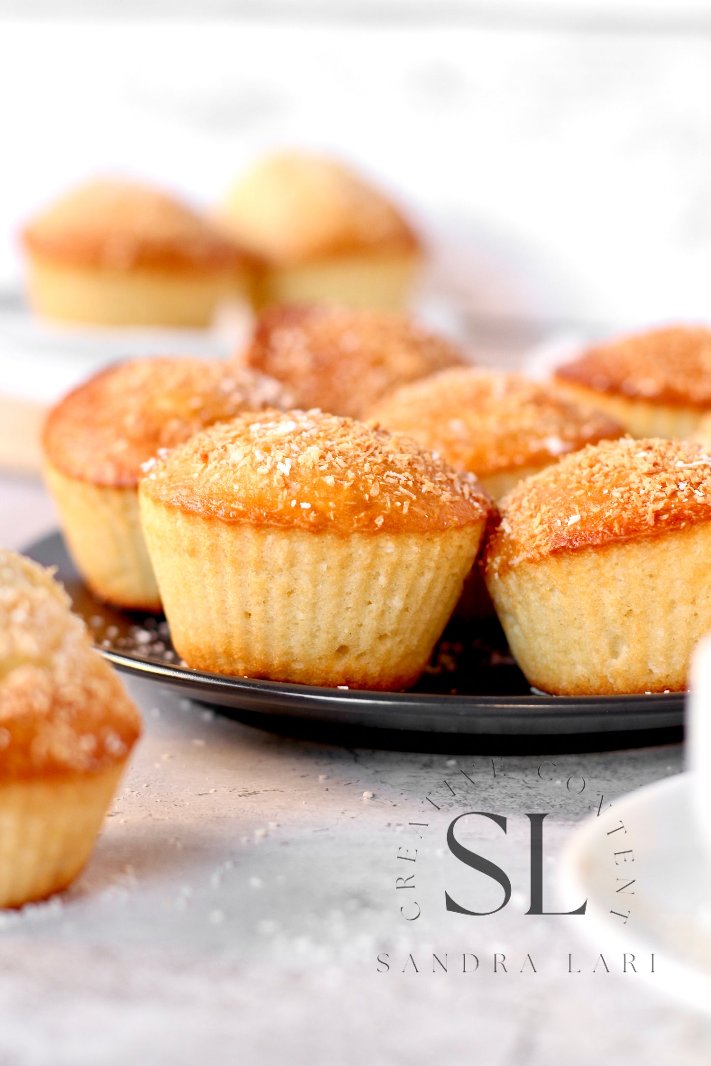 Eggless Coconut Muffins (No Yeast) - Set 2 of 4