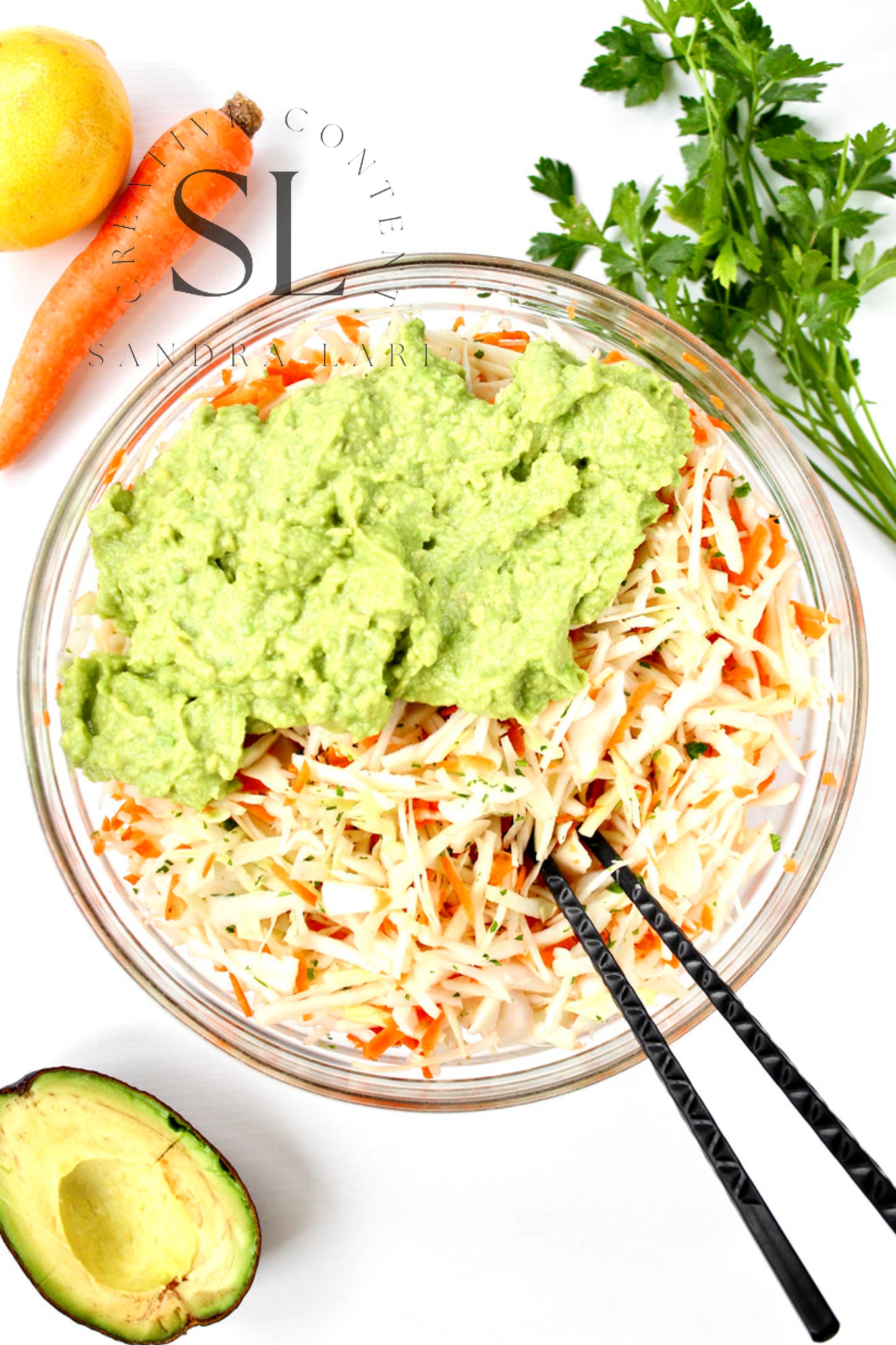 Creamy Avocado & Garlic Cabbage Salad - Exclusive