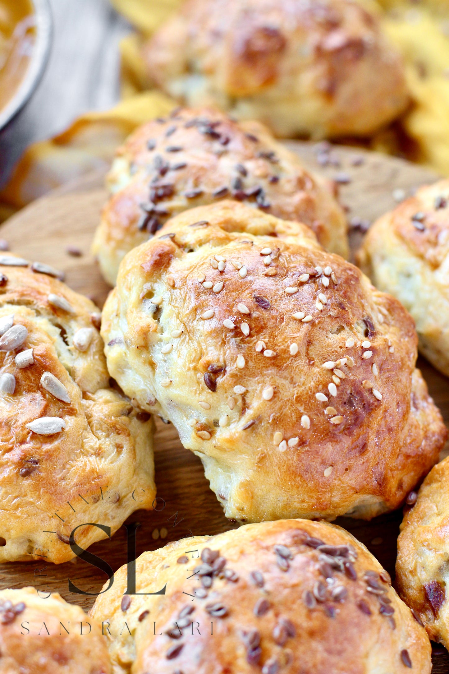 Rustic No Yeast Bread Mini Rolls - Set 4 of 4
