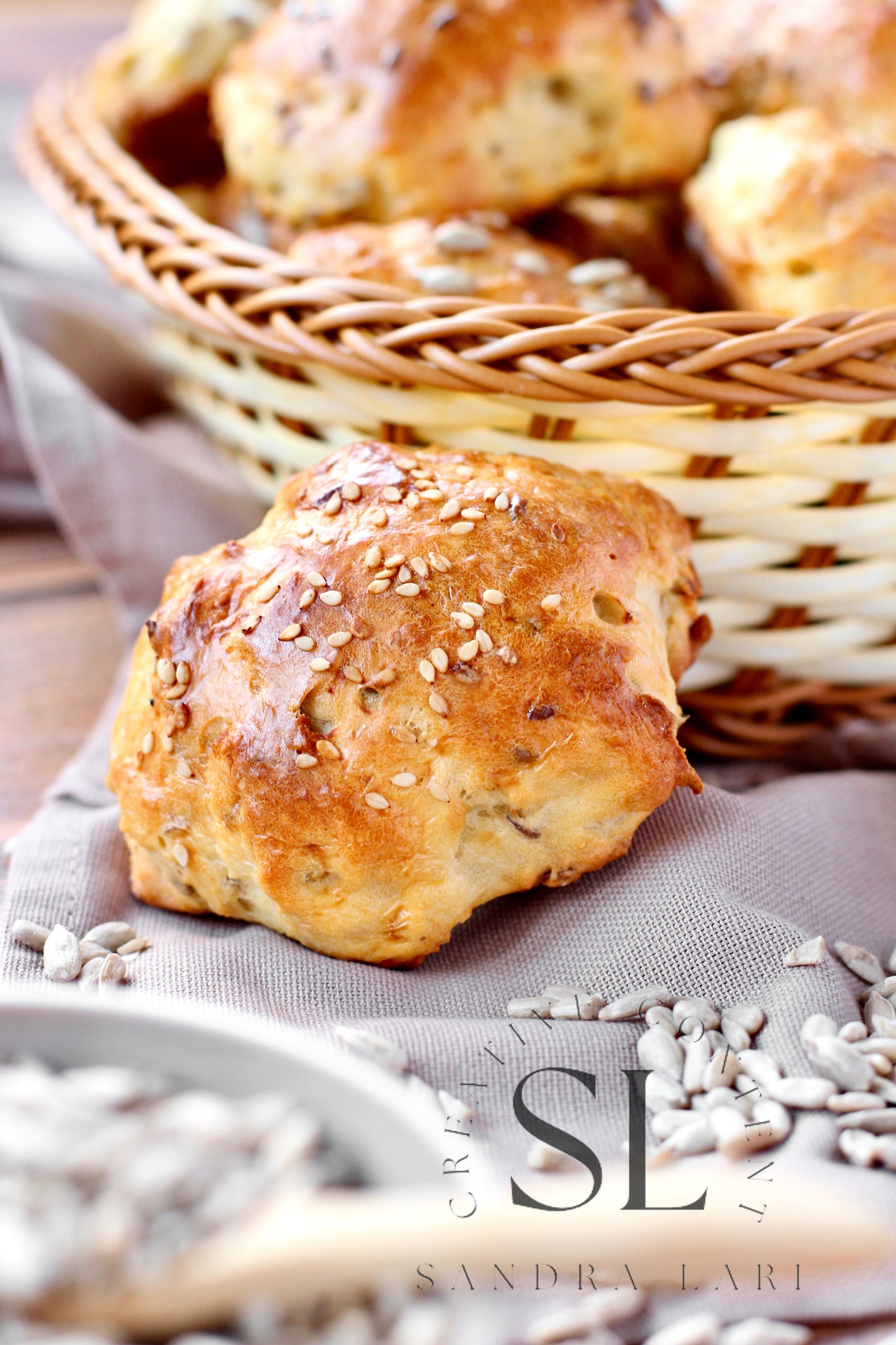 Rustic No Yeast Bread Mini Rolls - Set 3 of 4