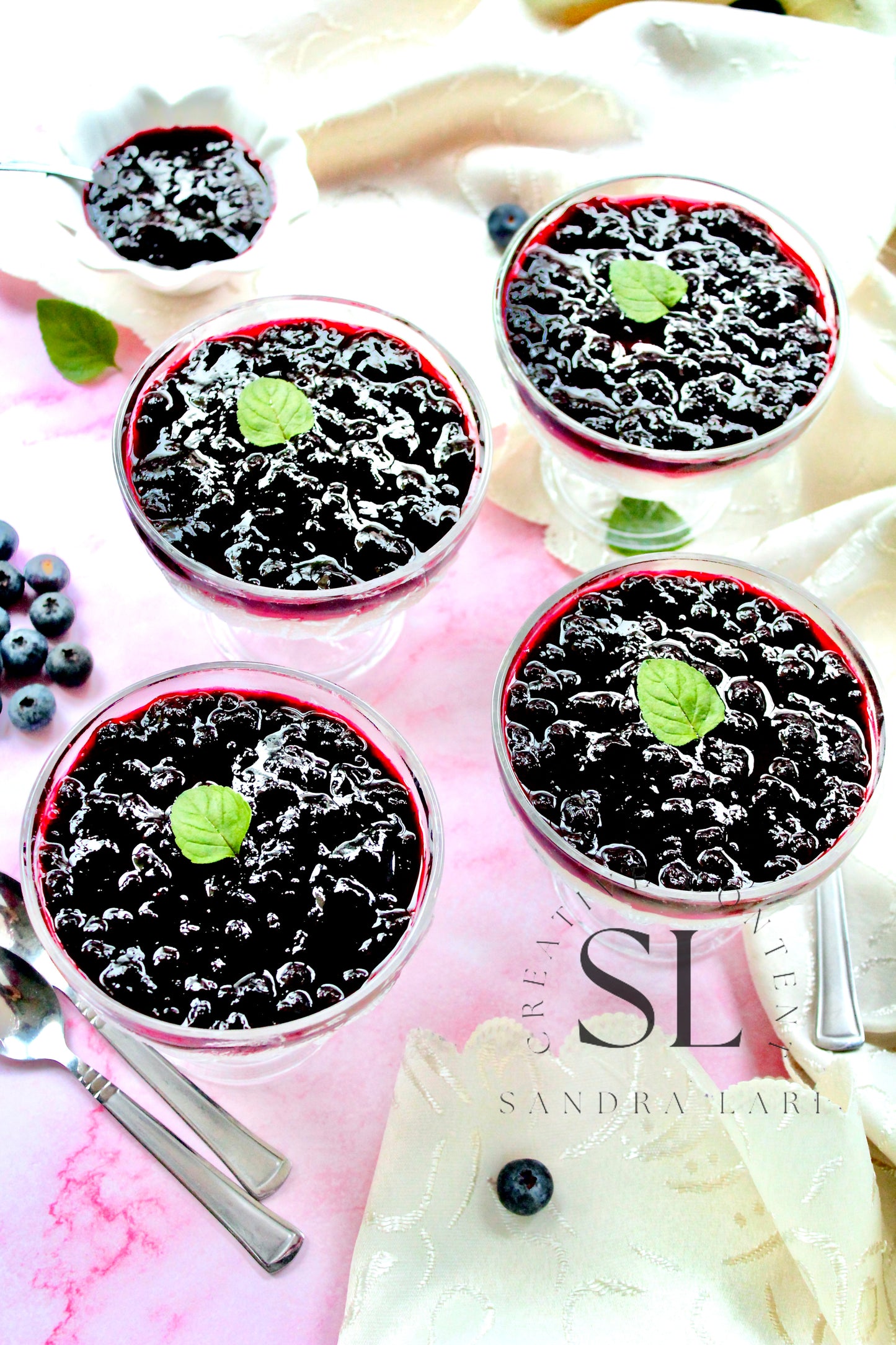 Healthy Blueberry Pudding Dessert - Exclusive