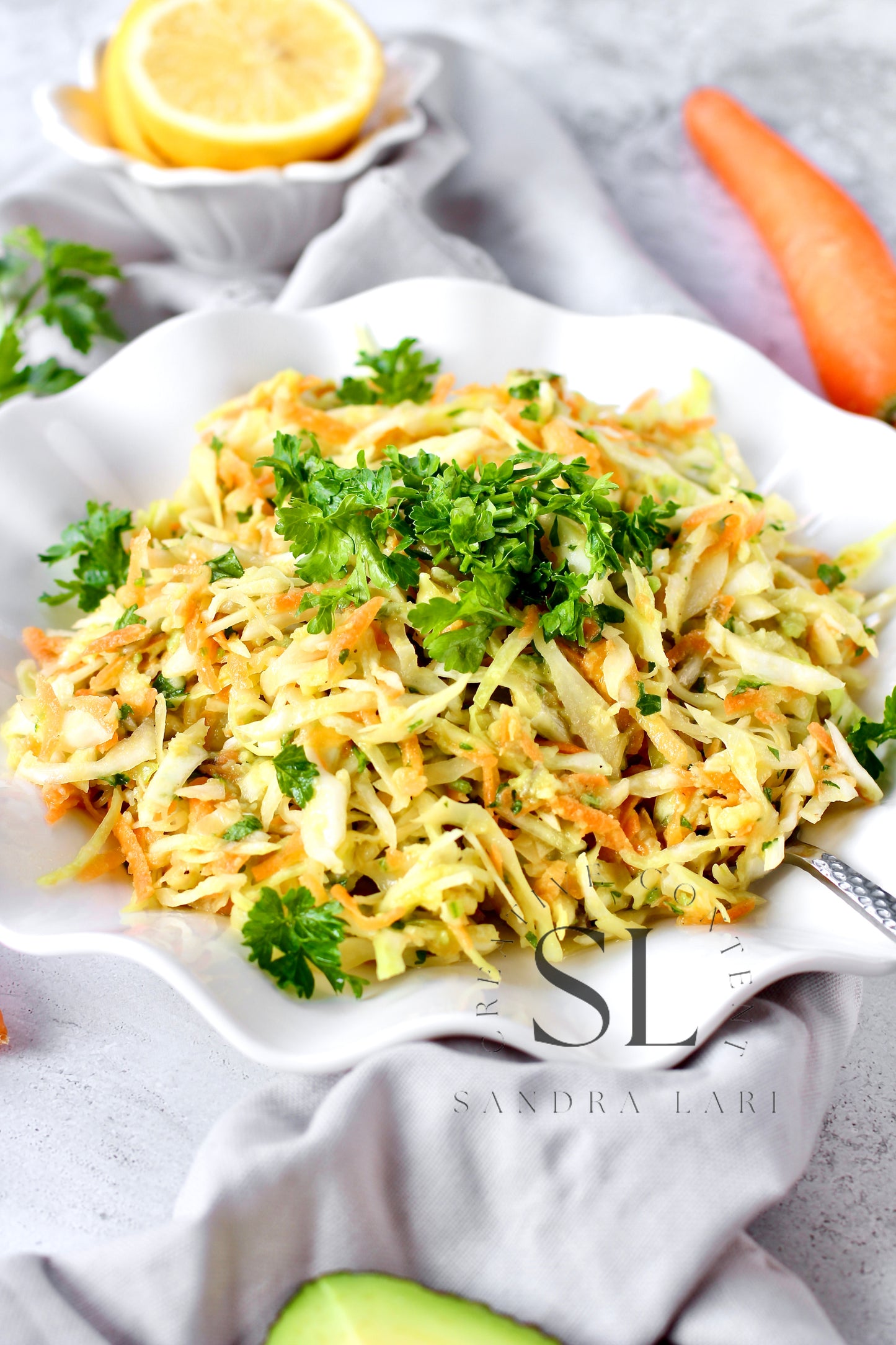 Creamy Avocado & Garlic Coleslaw - Set 3 of 4