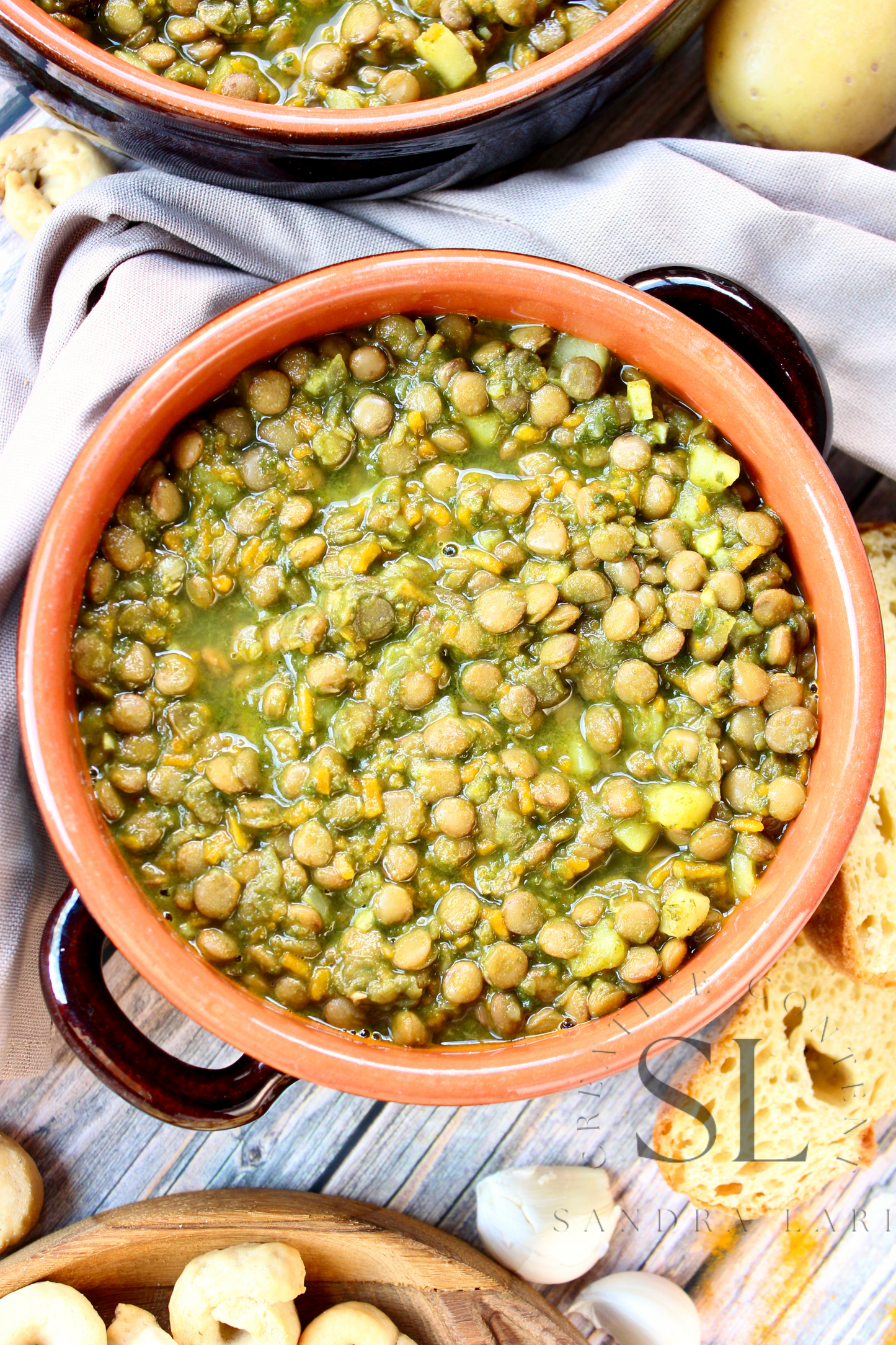 Spinach Lentil Soup - Set 3 of 3