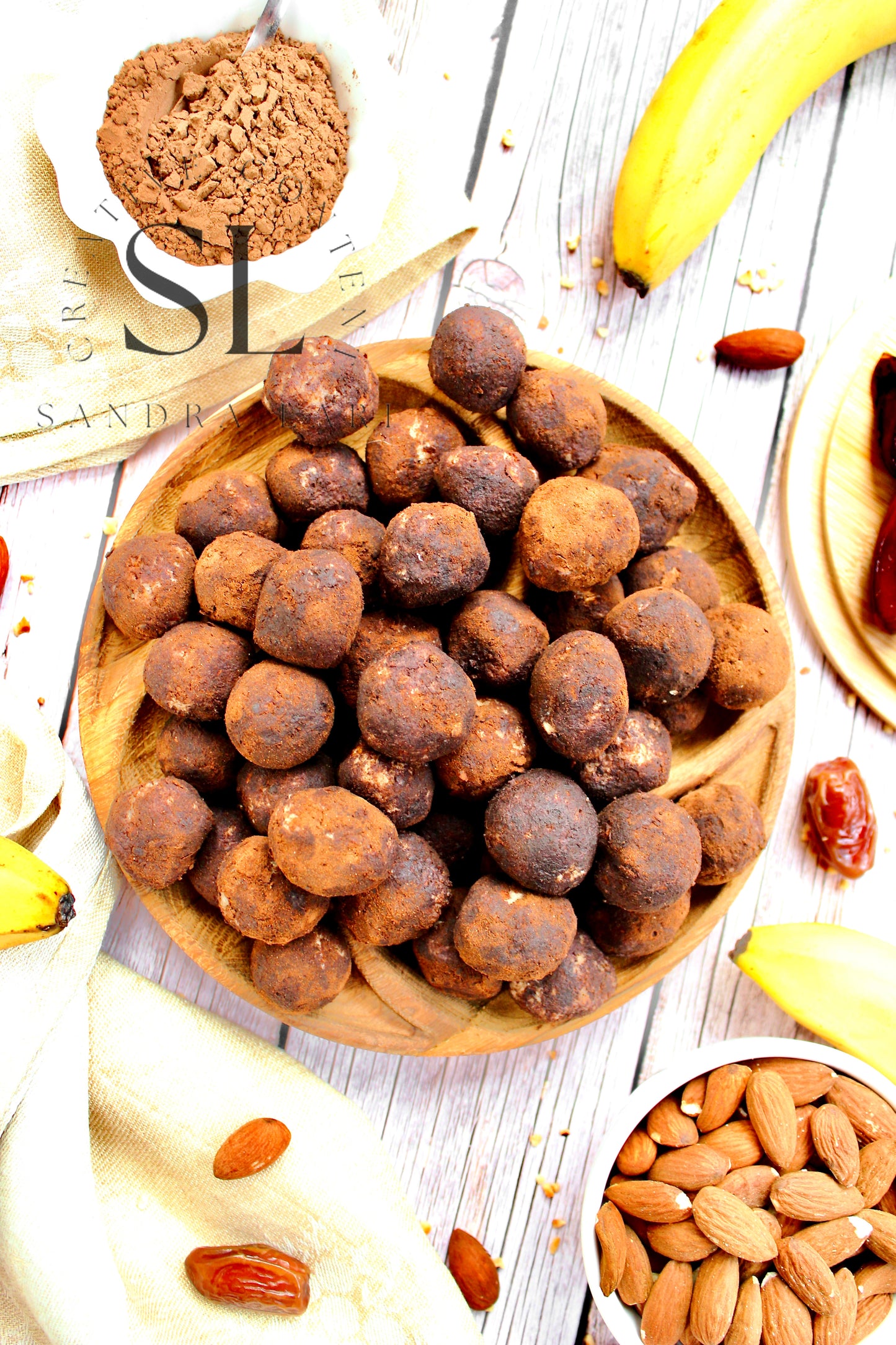Raw Vegan Truffles Snack - Set 1 of 4