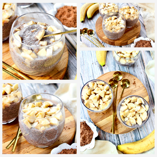Banana Carob Chia Pudding - Exclusive