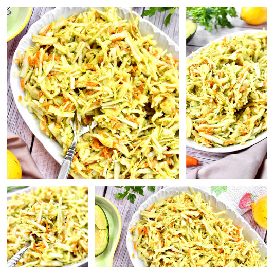 Creamy Avocado & Garlic Cabbage Salad - Exclusive
