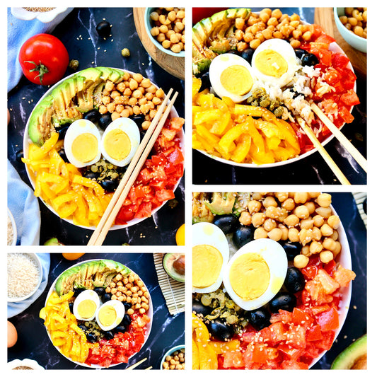 Vegetarian Mediterranean Poke Bowl - Exclusive
