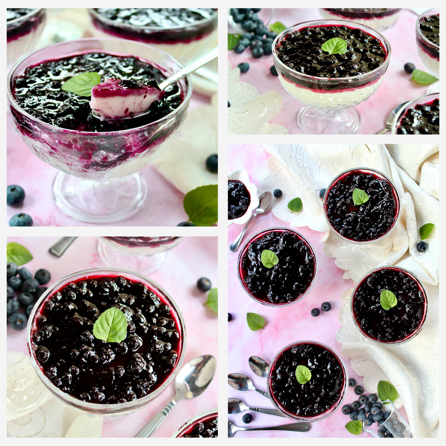 Healthy Blueberry Pudding Dessert - Exclusive