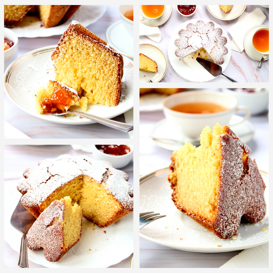 Healthy Eggless Semolina Cake Set 2 of 2