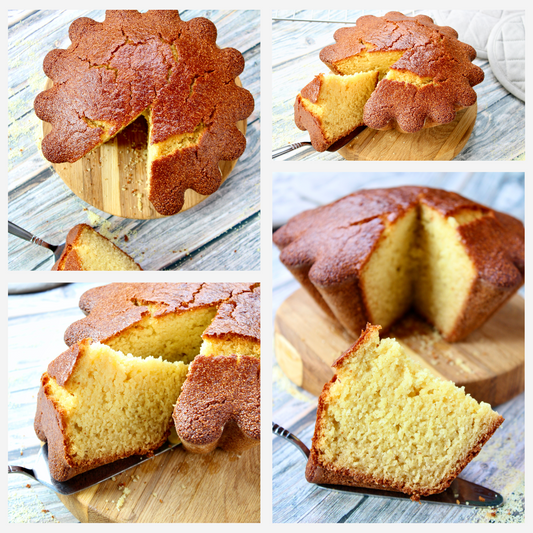 Healthy Eggless Semolina Cake Set 1 of 2