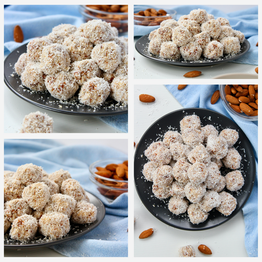 Healthy Raw Coconut Almond Bites - Set 2 of 3